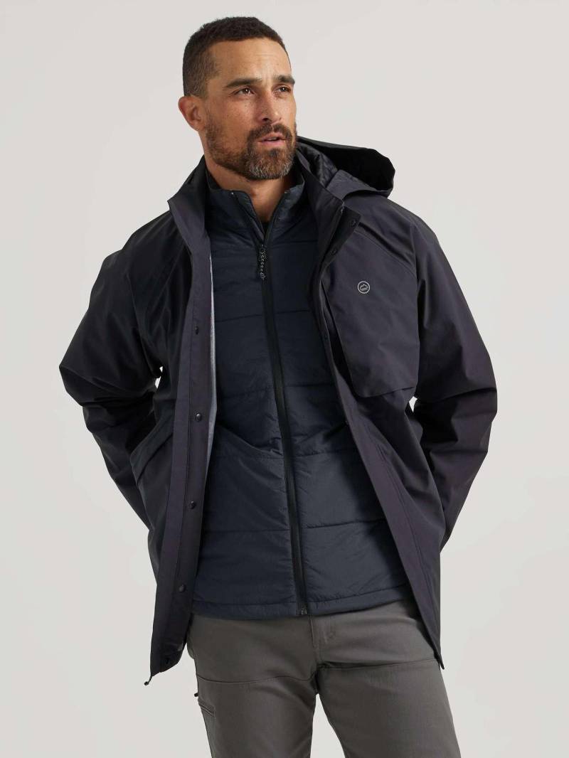 Jacken Waterproof Jacket Herren Schwarz L von Wrangler