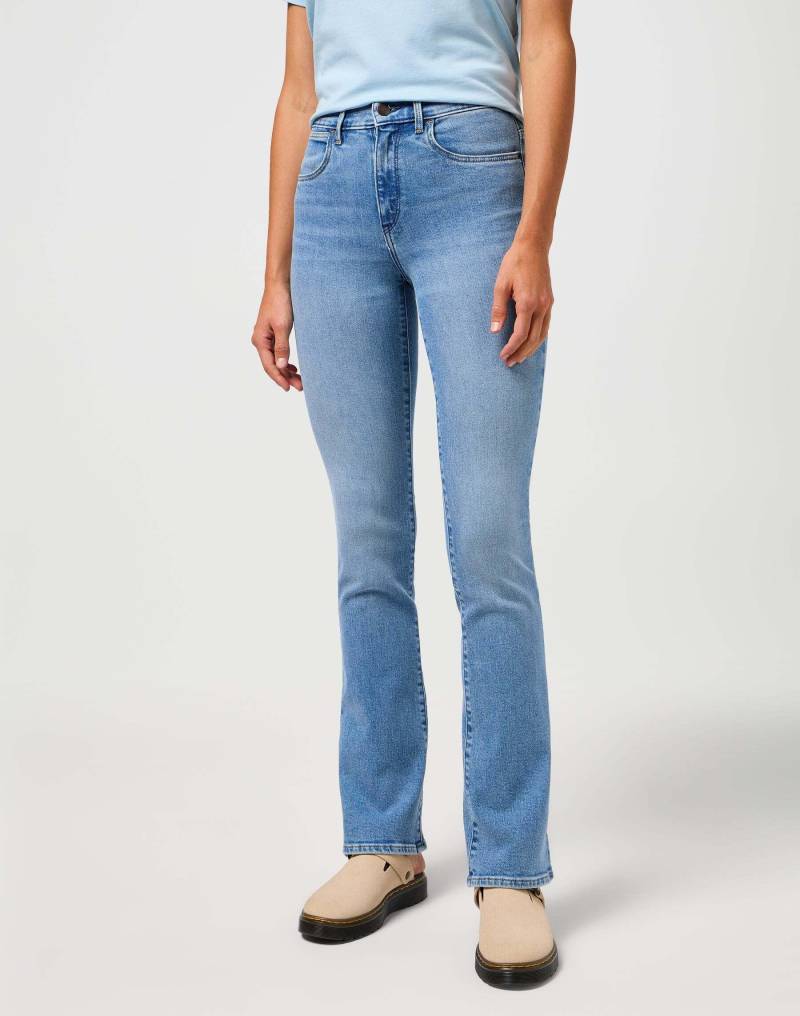 Wrangler - Jeans Bootcut Bootcut, für Damen, Blau Denim, Größe W30 von Wrangler