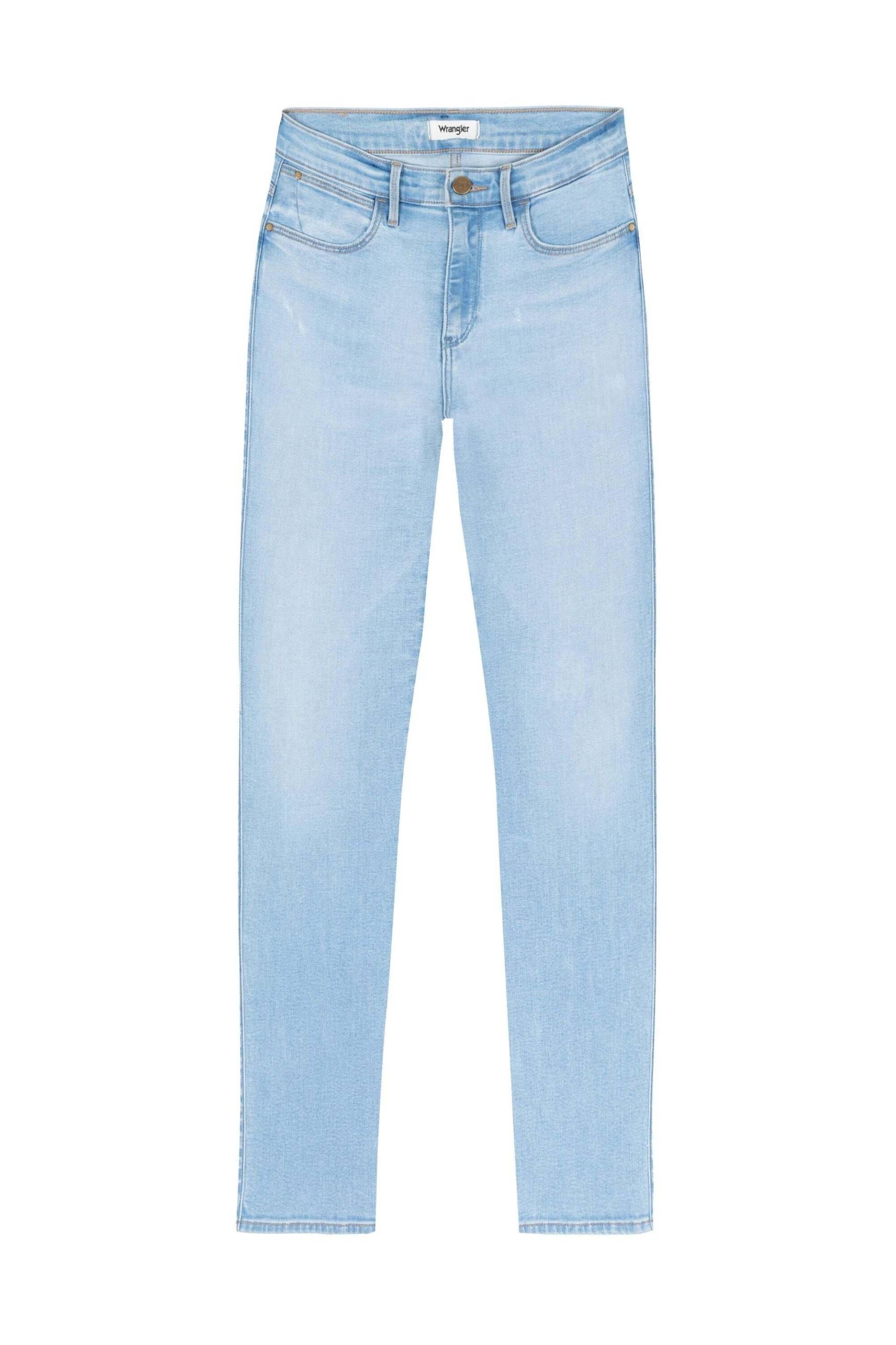 Jeans High Skinny Damen Blau L30/W30 von Wrangler