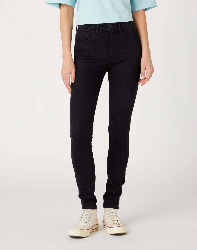 Wrangler - Jeans High Skinny, für Damen, Schwarz, Größe W28/L34 von Wrangler