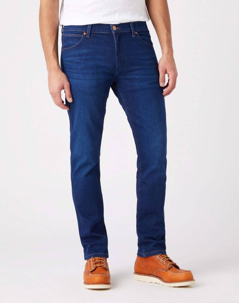 Jeans Slim Fit Larston Herren Blau Denim L30/W31 von Wrangler