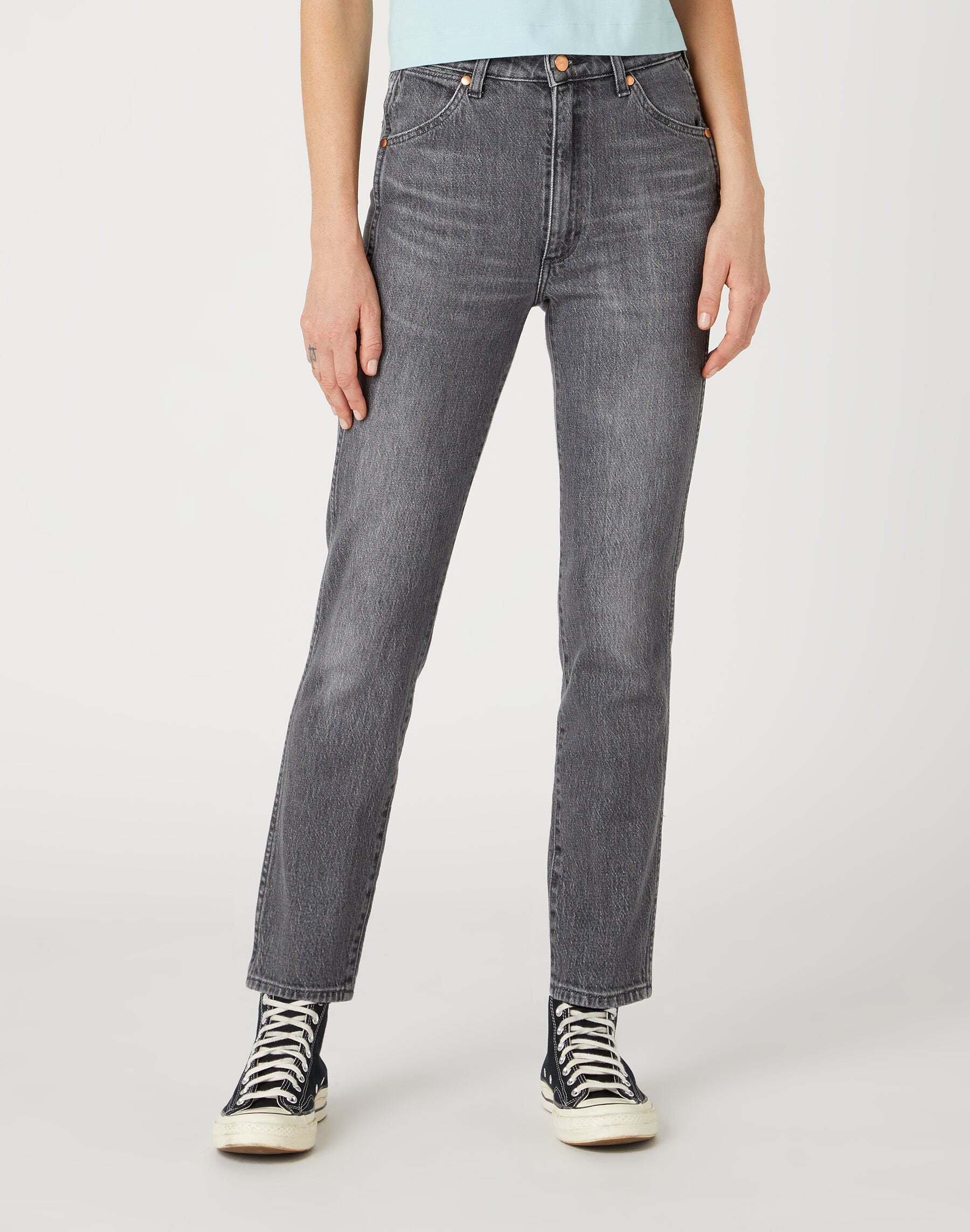 Wrangler - Jeans Walker, für Damen, Taubengrau, Größe W25 von Wrangler