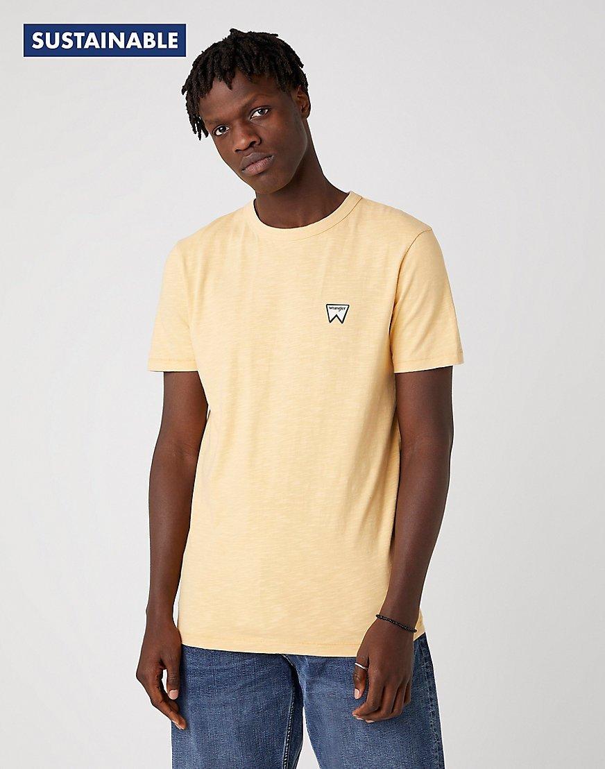 Wrangler - Kurzarm Vegan T-shirt, für Herren, Mais, Größe S von Wrangler