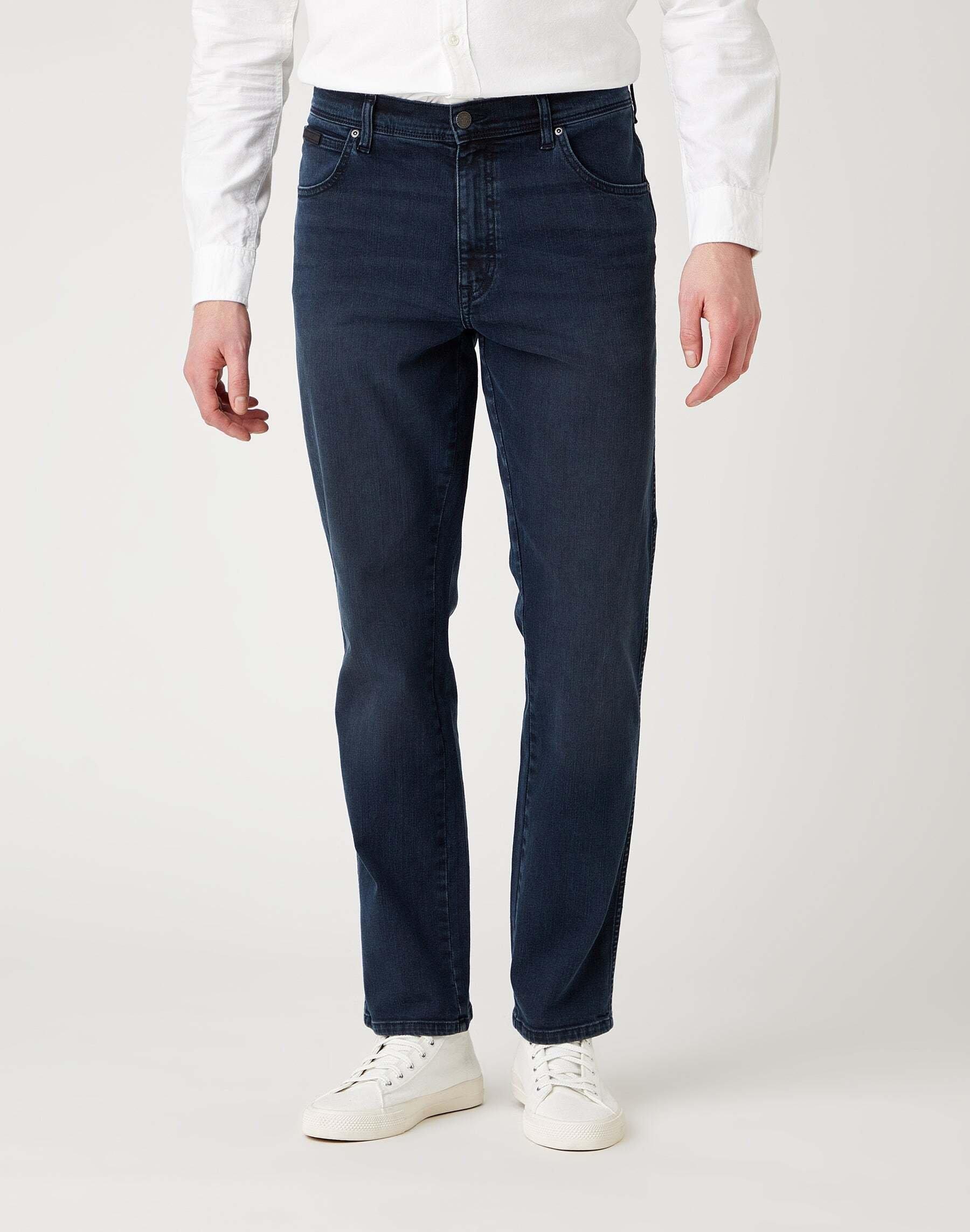 Wrangler - Jeans Straight Leg Texas Slim, für Herren, Marine, Größe W38/L32 von Wrangler