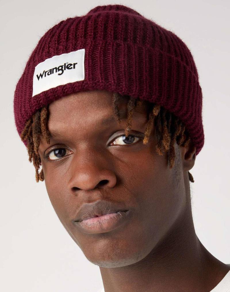 Mützen Rib Beanie Herren Rot Bunt ONE SIZE von Wrangler