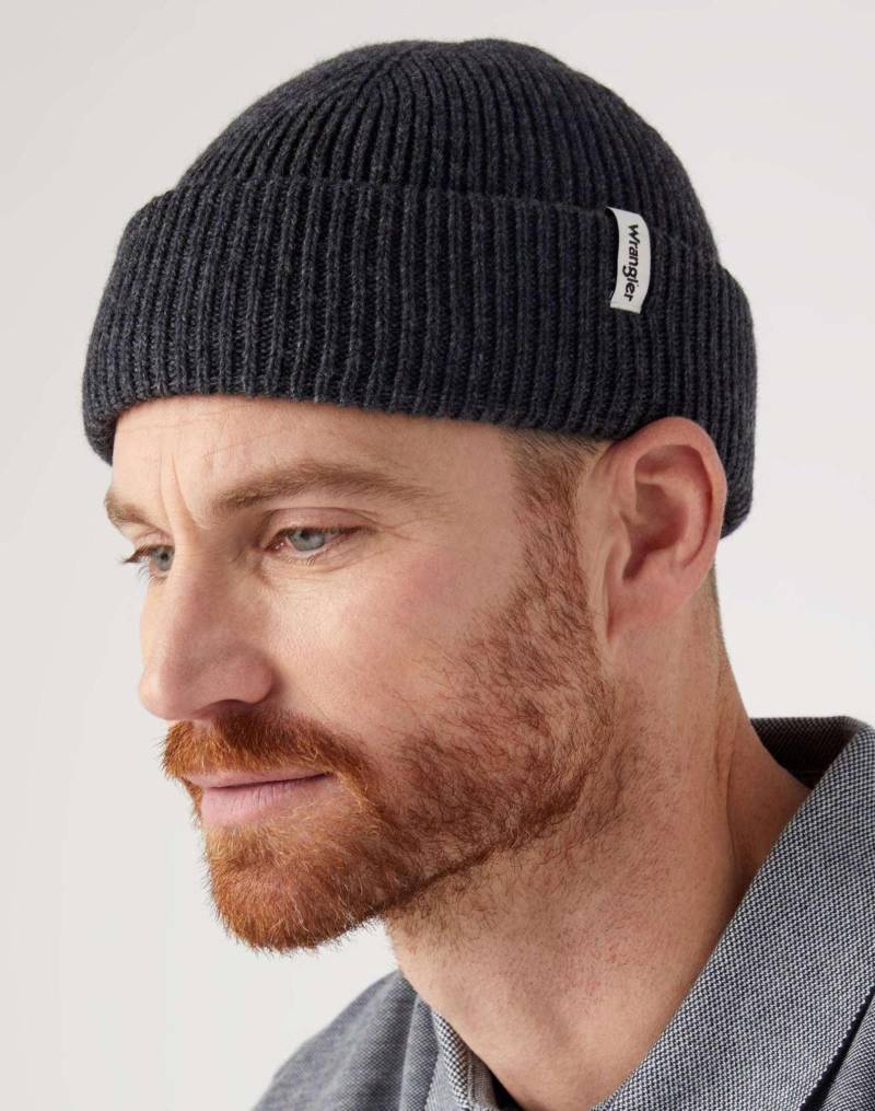 Mützen Sign Off Beanie Herren Taubengrau ONE SIZE von Wrangler