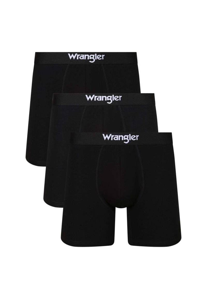 Panties 3 Pack Medium Trunks Wilkins Herren Schwarz M von Wrangler