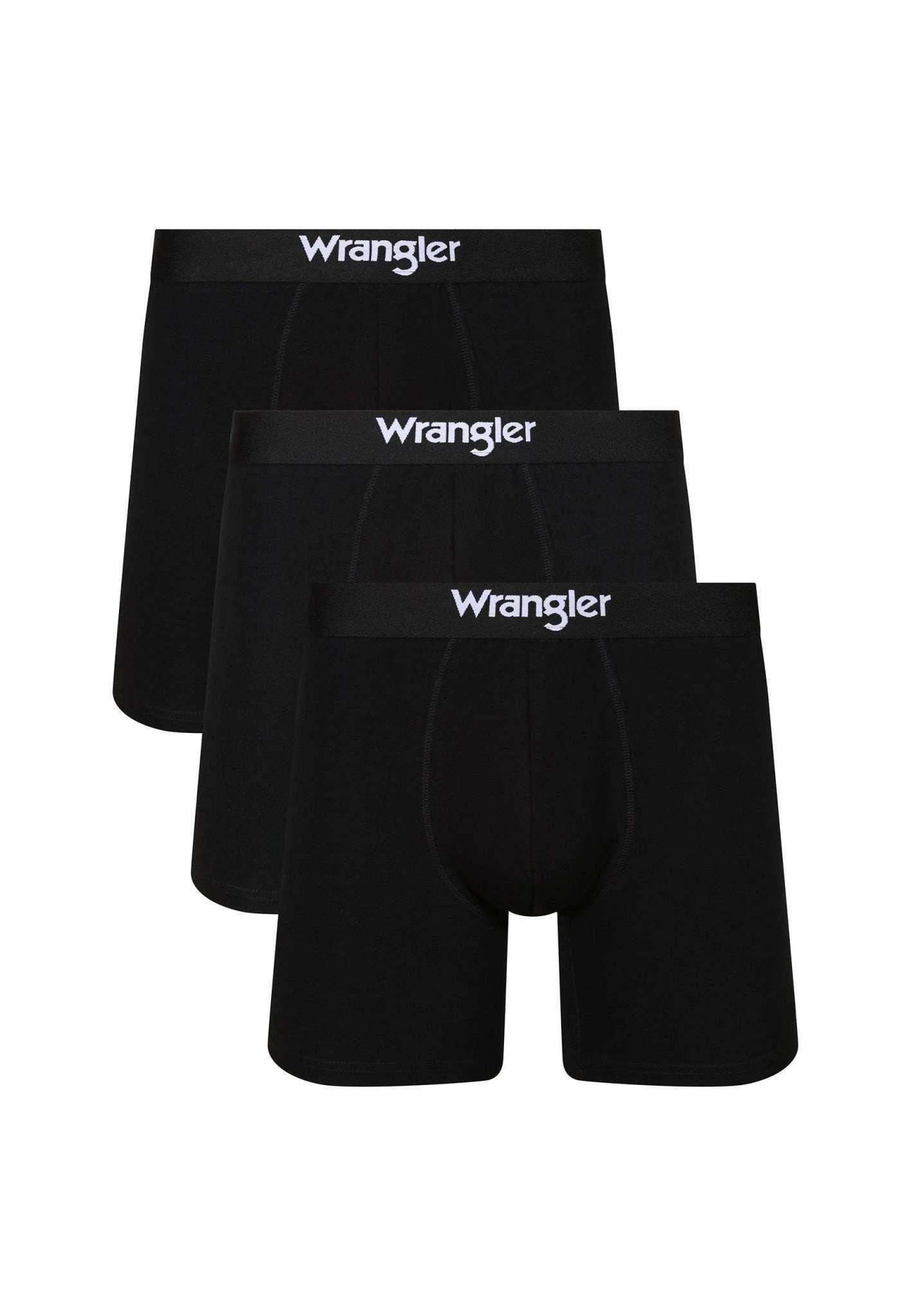 Wrangler - Panties 3 Pack Medium Trunks Wilkins, für Herren, Schwarz, Größe S von Wrangler