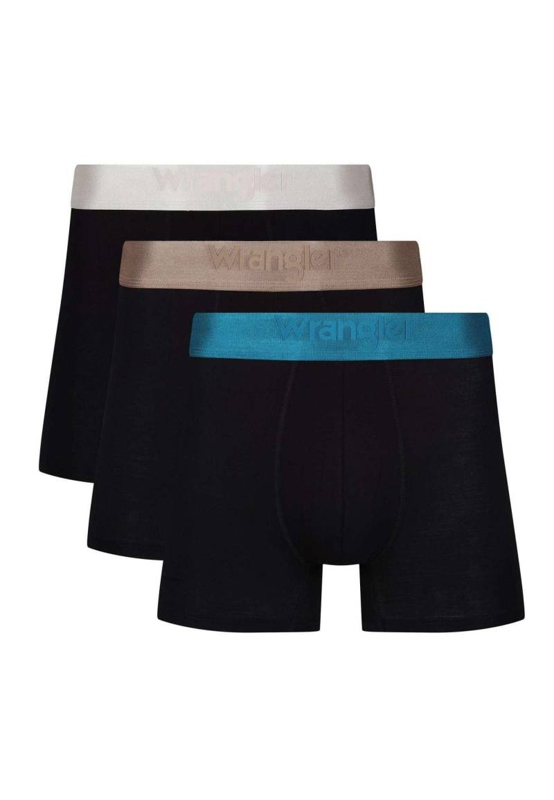 Wrangler - Panties 3 Pack Trunks Law, für Herren, Schwarz, Größe L von Wrangler