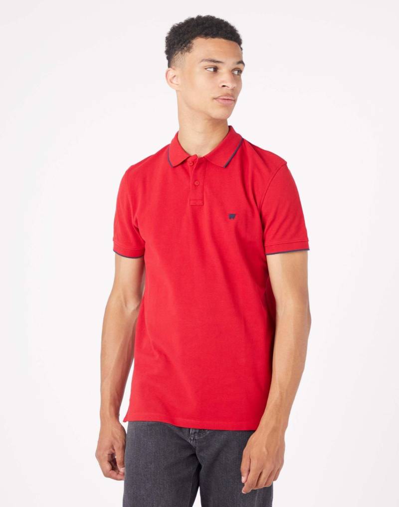 Polo Polo Shirt Herren Rot Bunt L von Wrangler