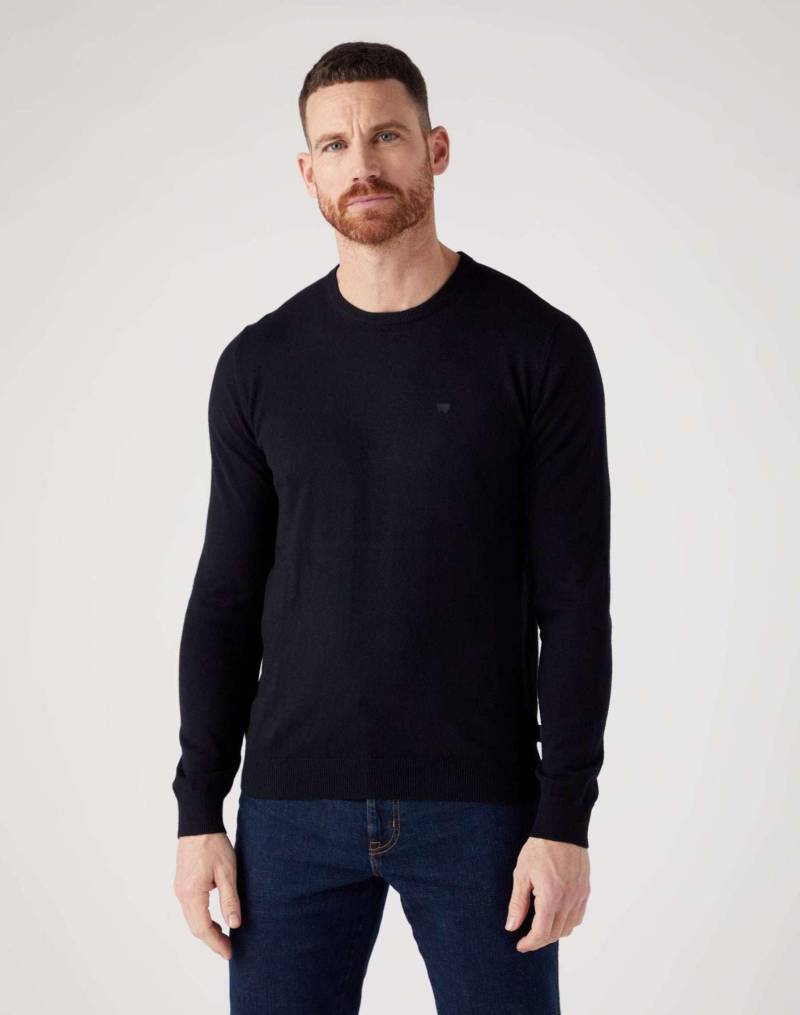 Pullover Crewneck Knit Herren Schwarz L von Wrangler