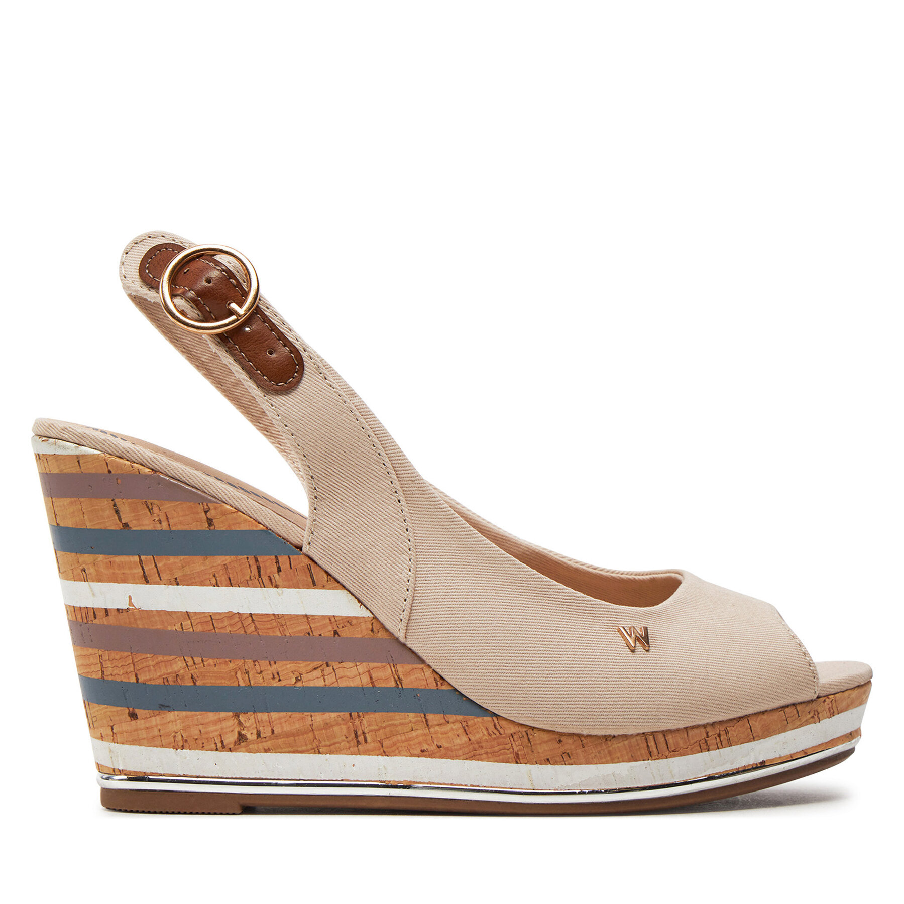 Sandalen Wrangler Raval Marina Women Wedge 20241057.32A Beige von Wrangler