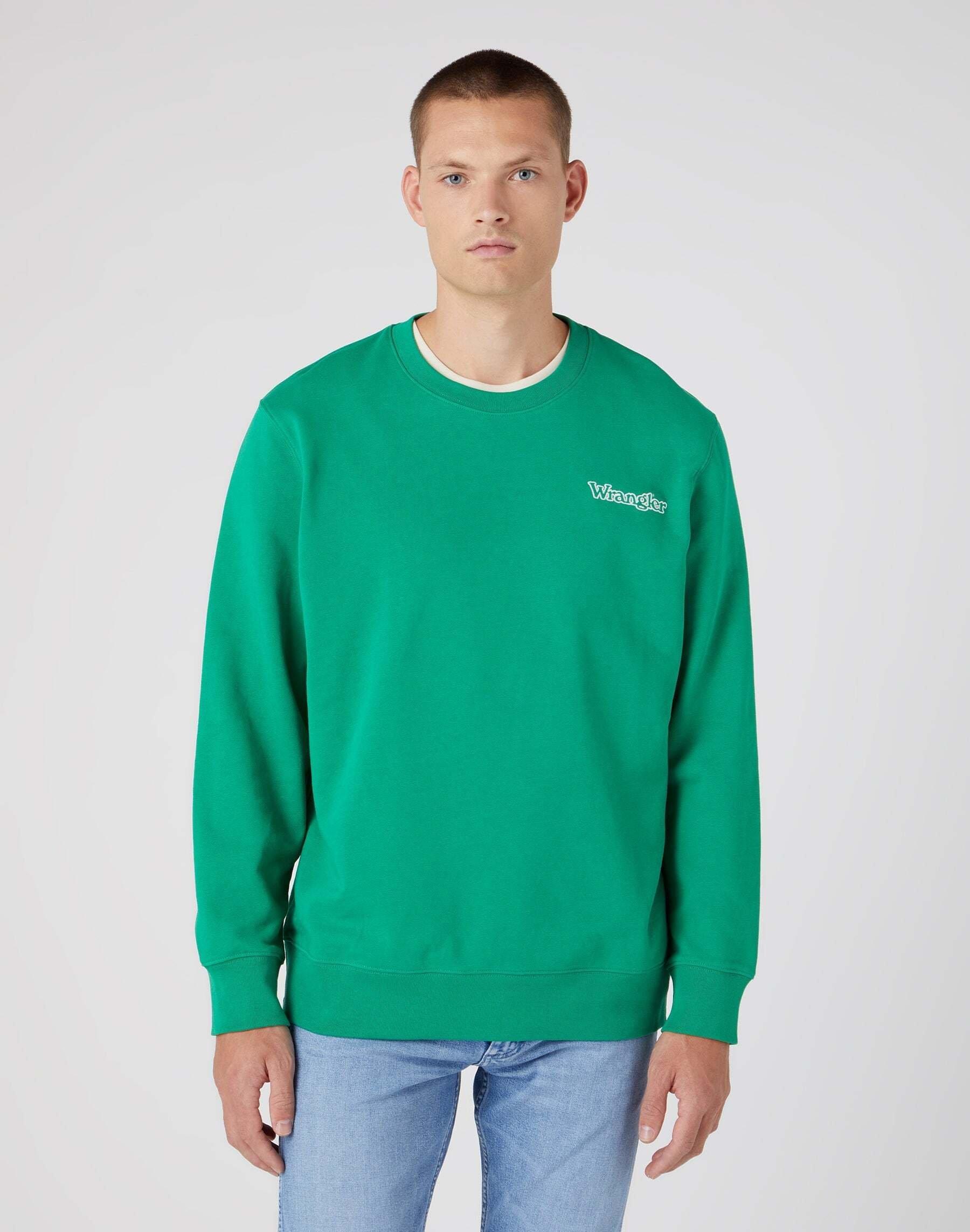 Sweatshirts Graphic Crew Herren Grün M von Wrangler