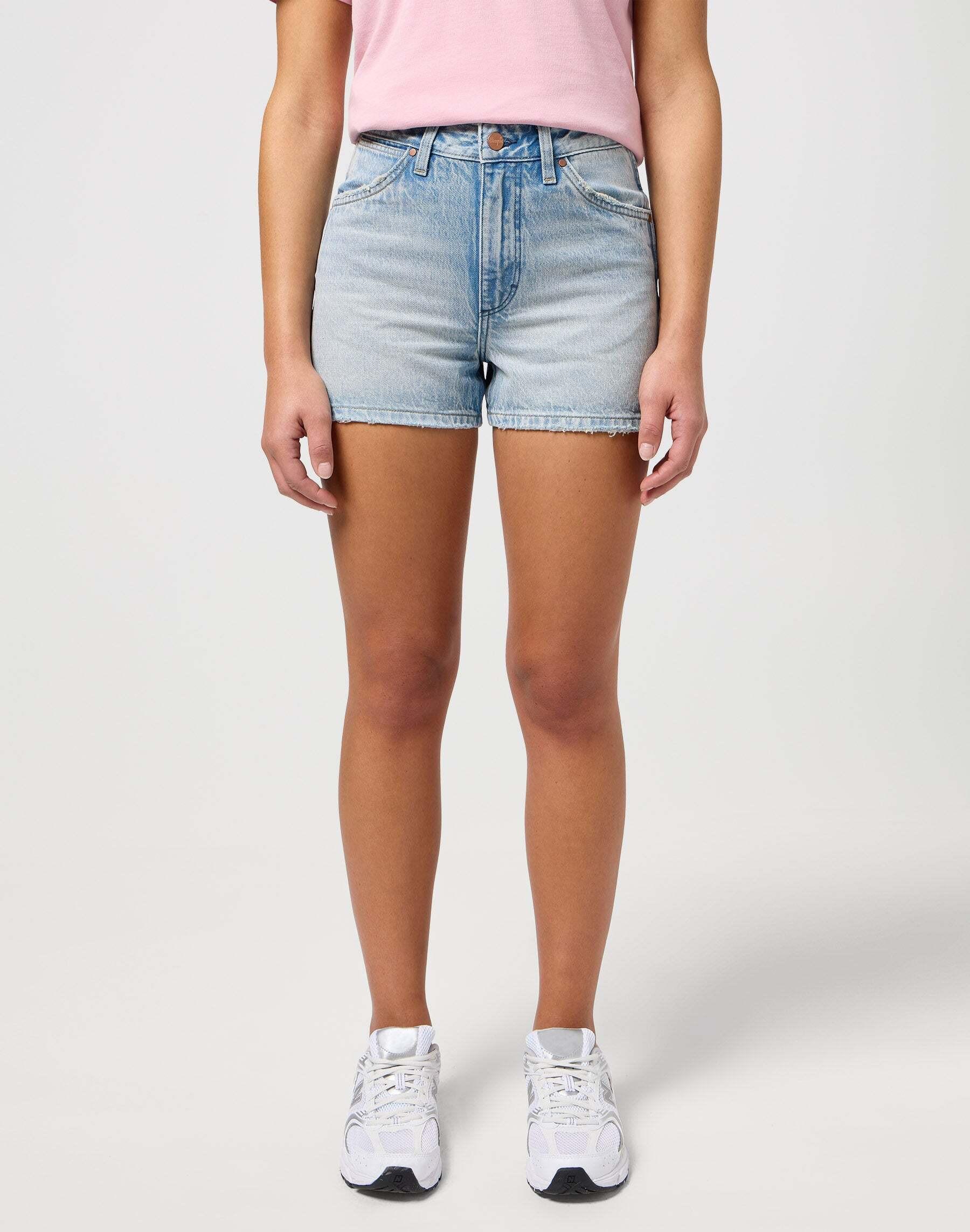 Wrangler - Shorts Cowboy Short 3 Inch, für Damen, Hellblau, Größe W26 von Wrangler