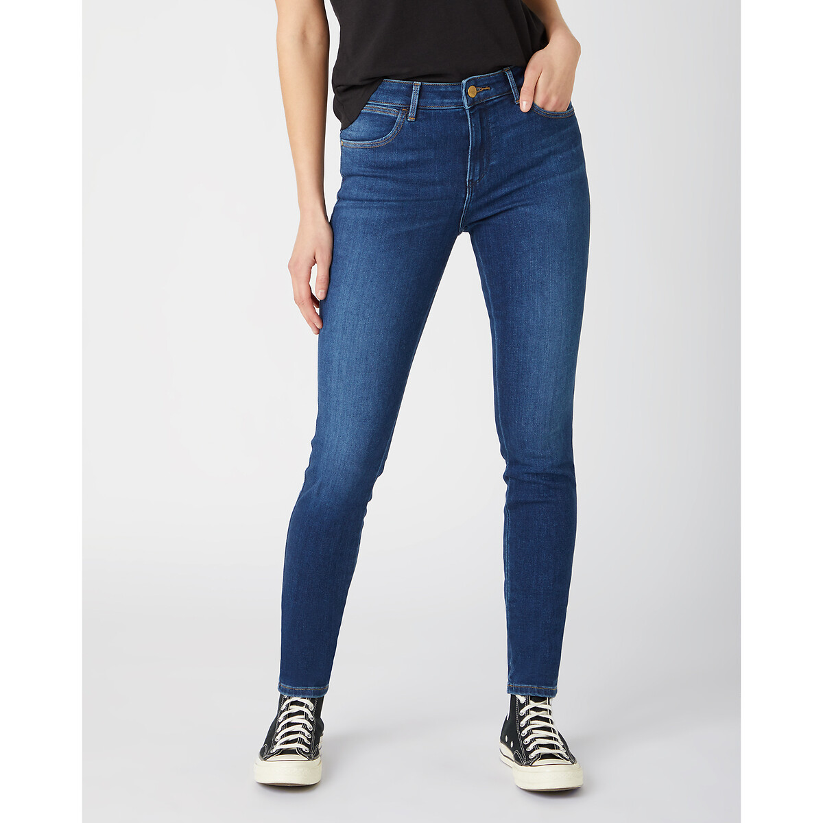 Skinny-Jeans, normale Bundhöhe von Wrangler