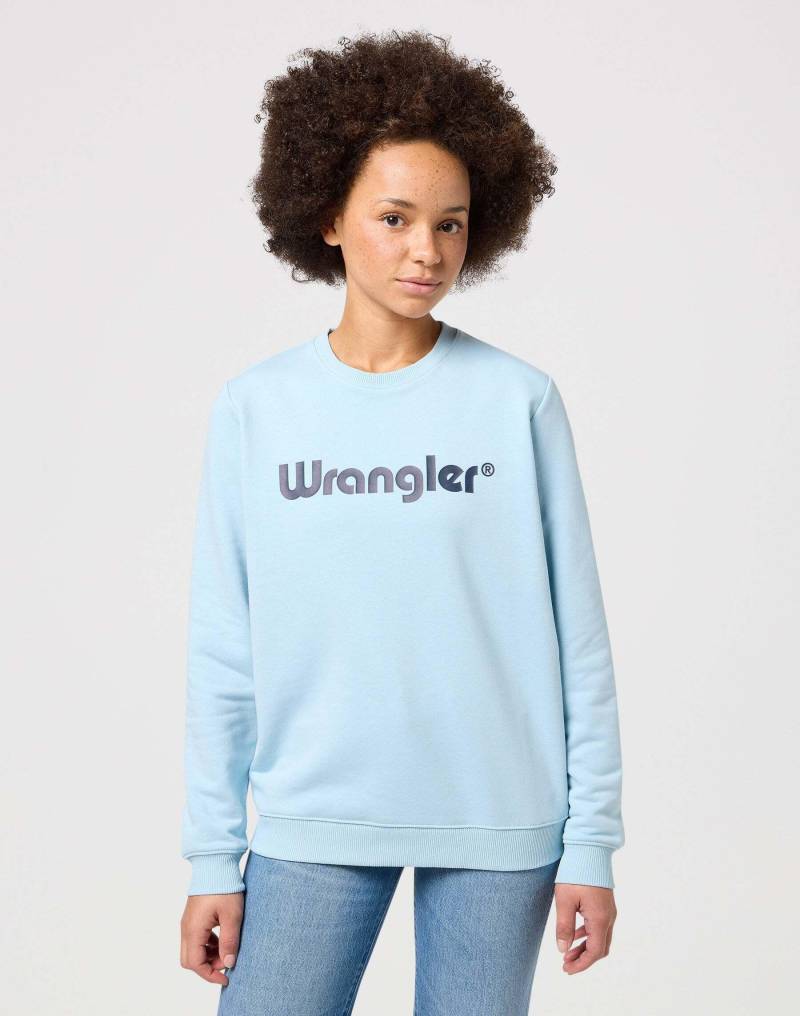 Sweatshirts Crew Sweatshirt Damen Hellblau M von Wrangler