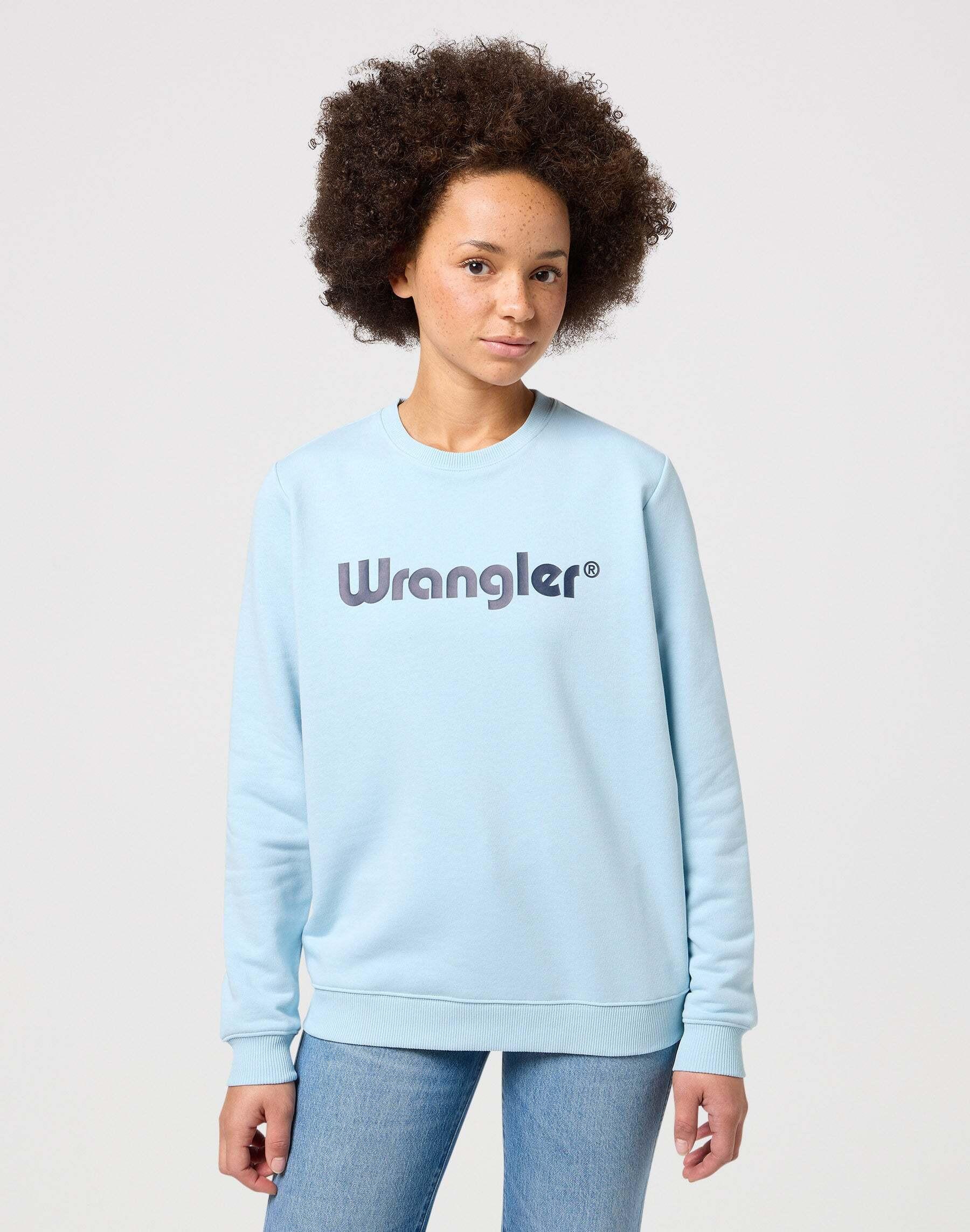 Sweatshirts Crew Sweatshirt Damen Hellblau S von Wrangler