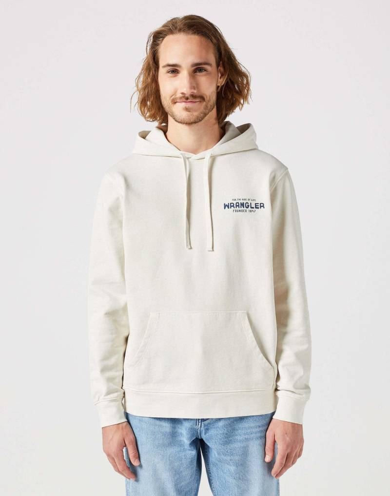 Sweatshirts Graphic Hoodie Herren Beige L von Wrangler