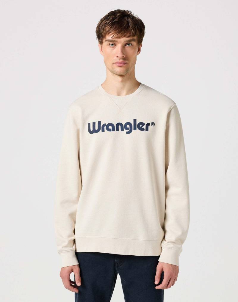 Sweatshirts Logo Crew Sweat Herren Blau M von Wrangler