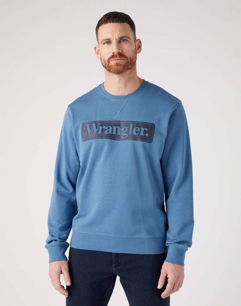 Sweatshirts Seasonal Crew Herren Blau M von Wrangler