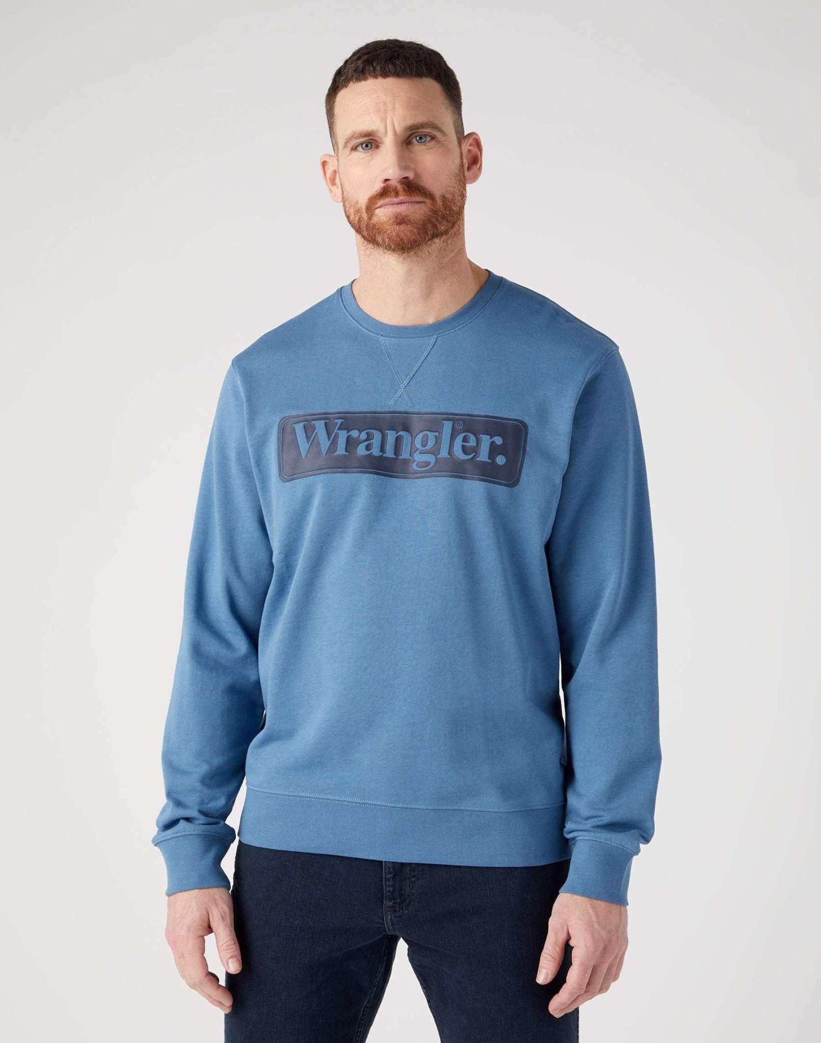 Sweatshirts Seasonal Crew Herren Blau S von Wrangler