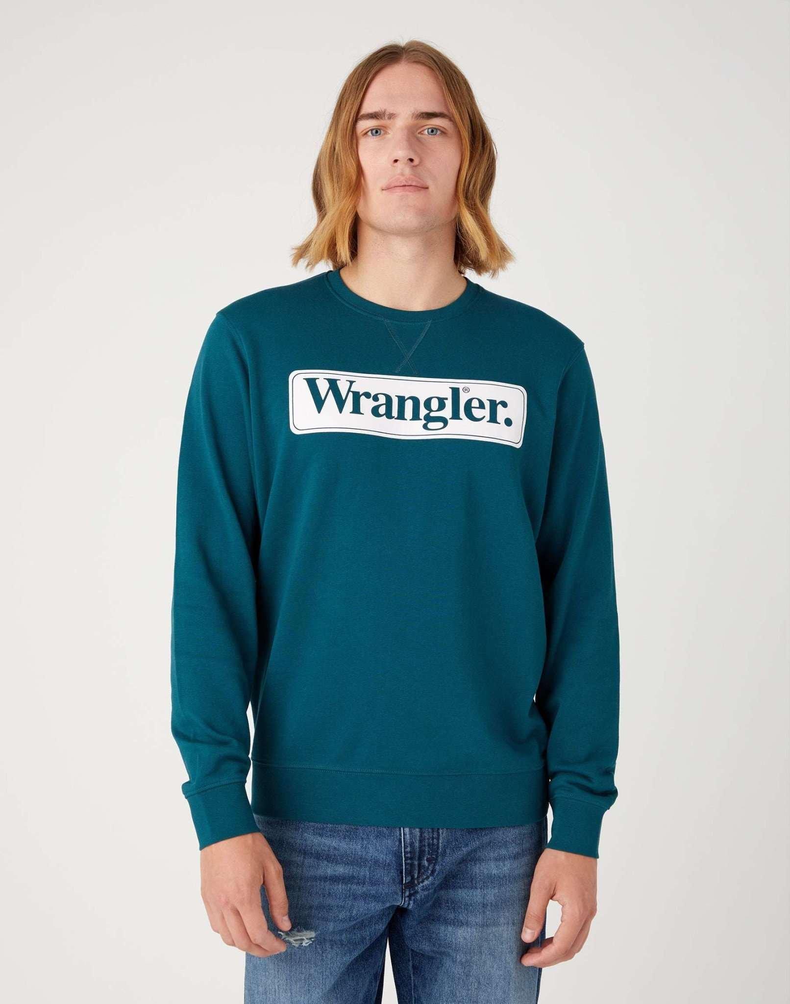 Sweatshirts Seasonal Crew Herren Grün M von Wrangler