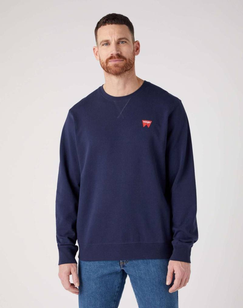 Sweatshirts Sign Off Crew Herren Blau S von Wrangler