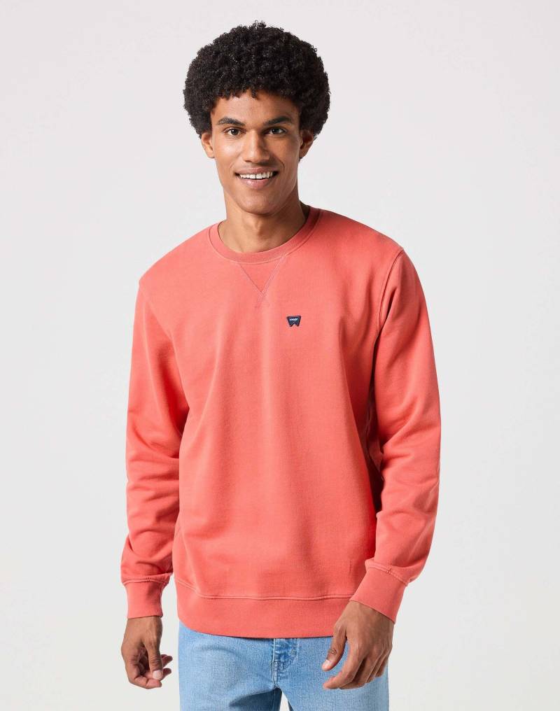 Sweatshirts Sign Off Crew Herren Orange L von Wrangler