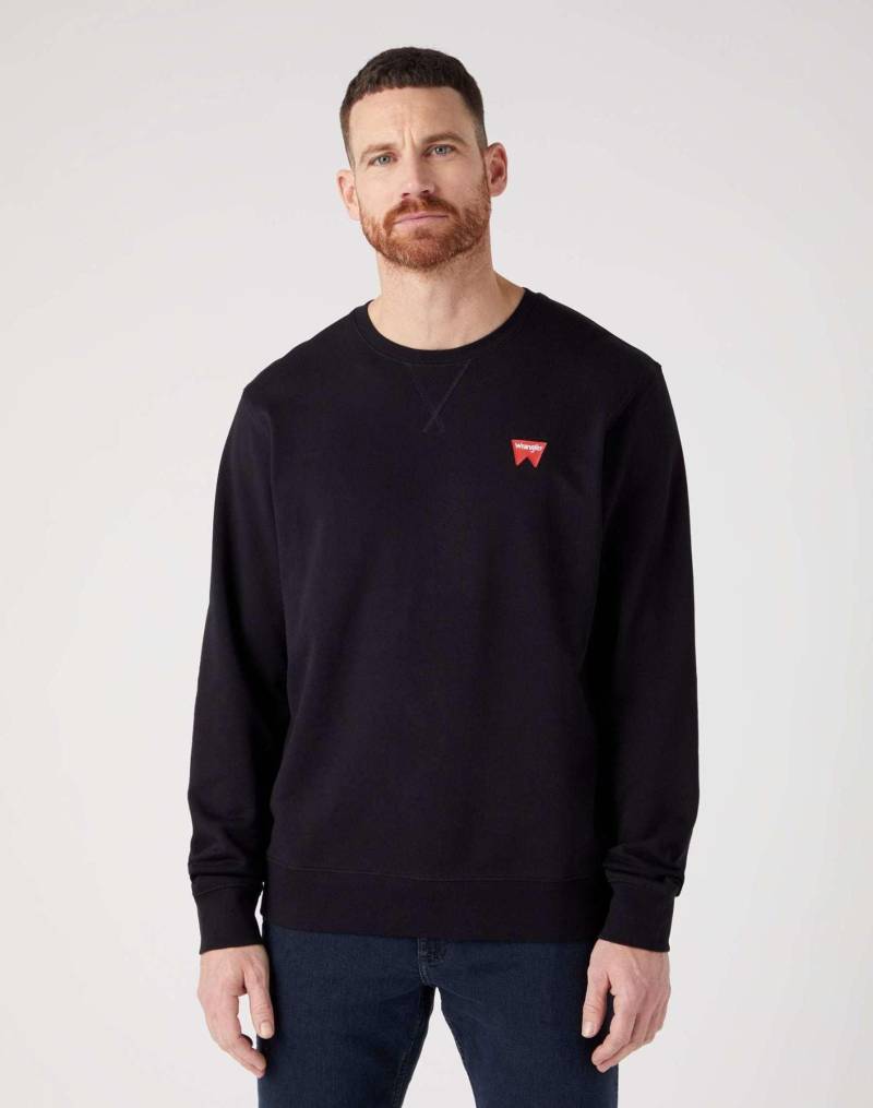 Sweatshirts Sign Off Crew Herren Schwarz L von Wrangler