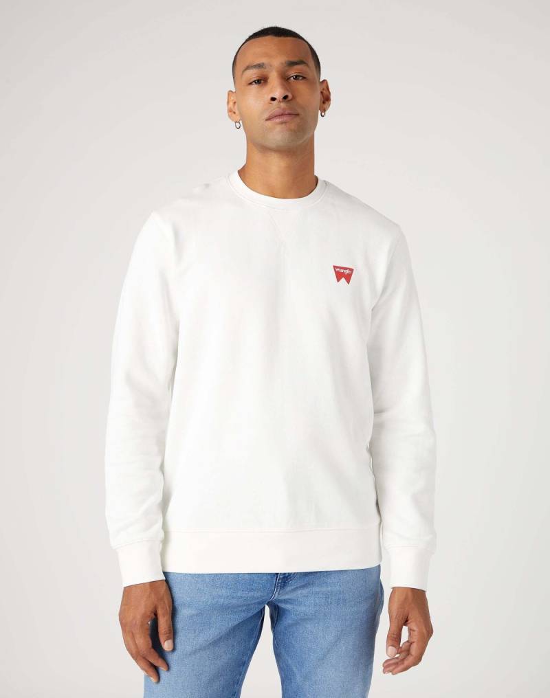 Sweatshirts Sign Off Crew Herren Weiss S von Wrangler