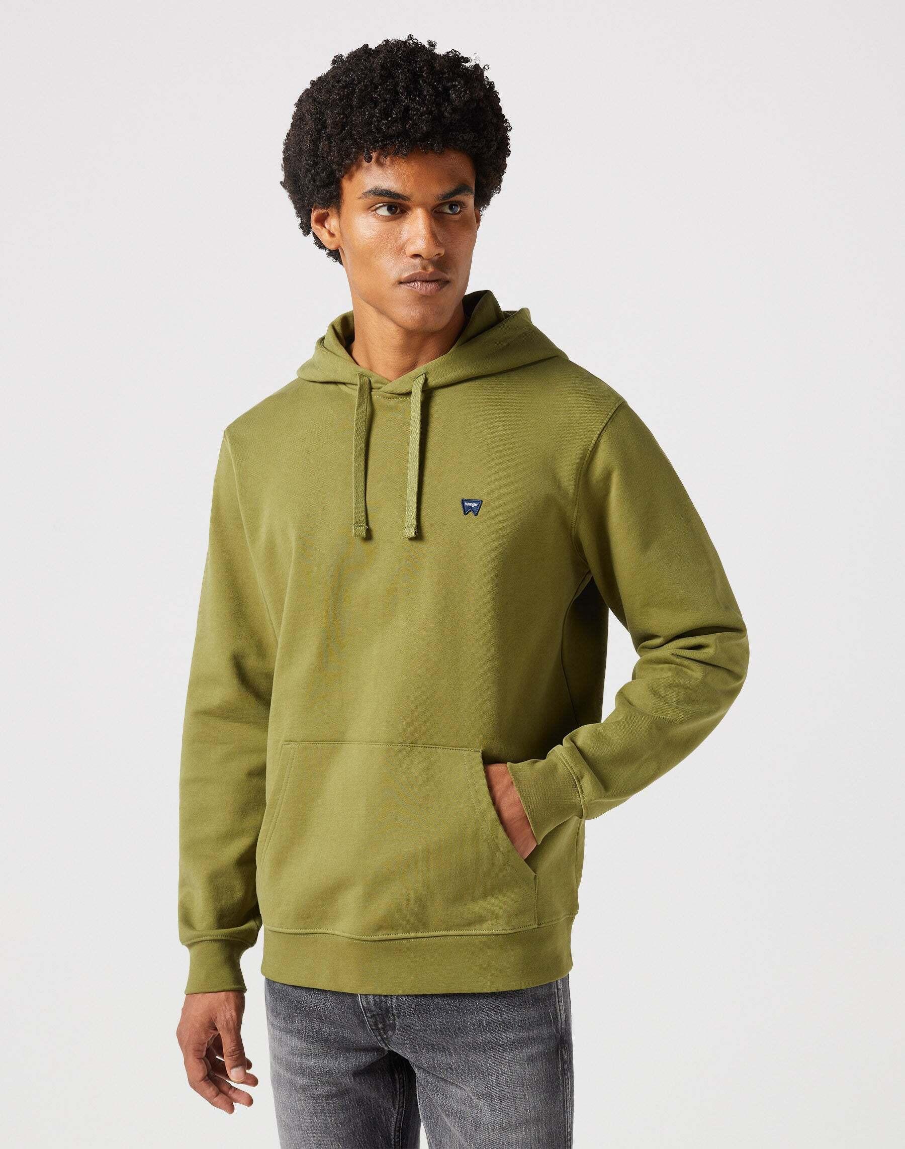 Sweatshirts Sign Off Hoodie Herren Grün L von Wrangler