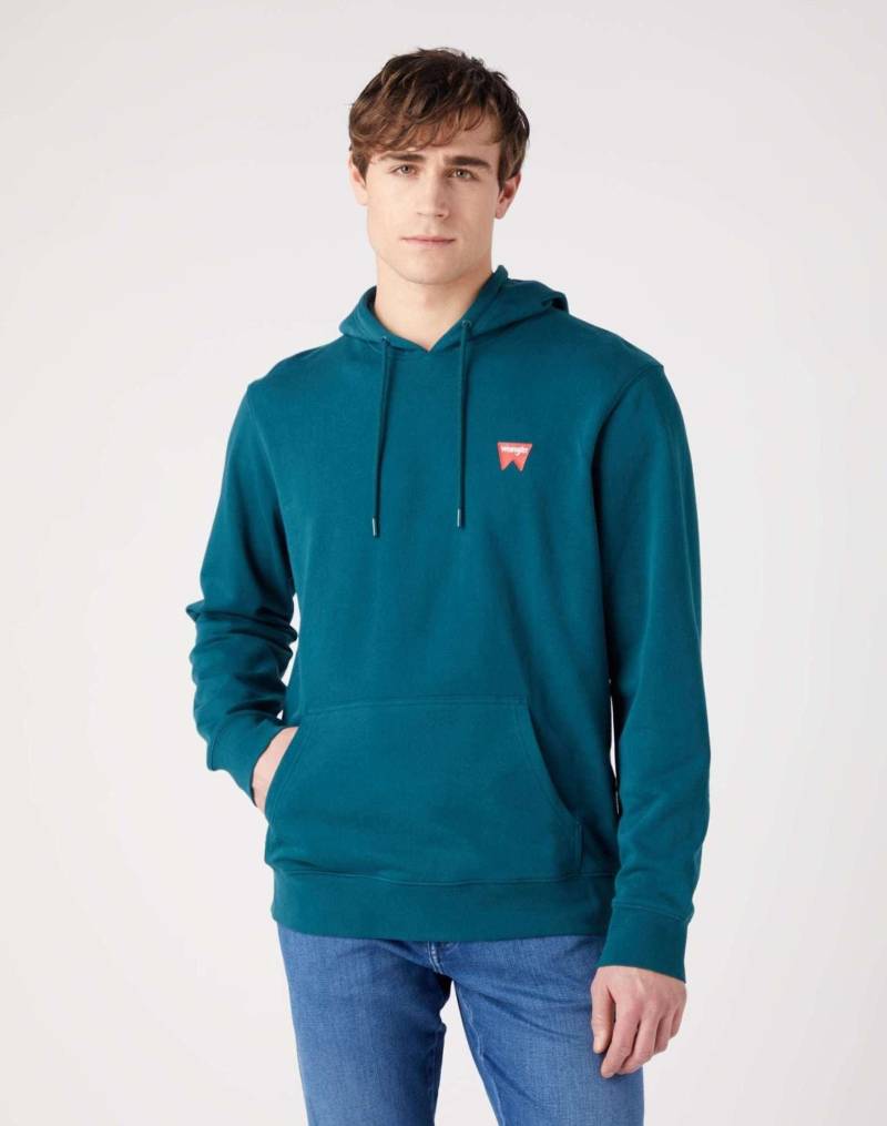 Sweatshirts Sign Off Hoodie Herren Grün M von Wrangler