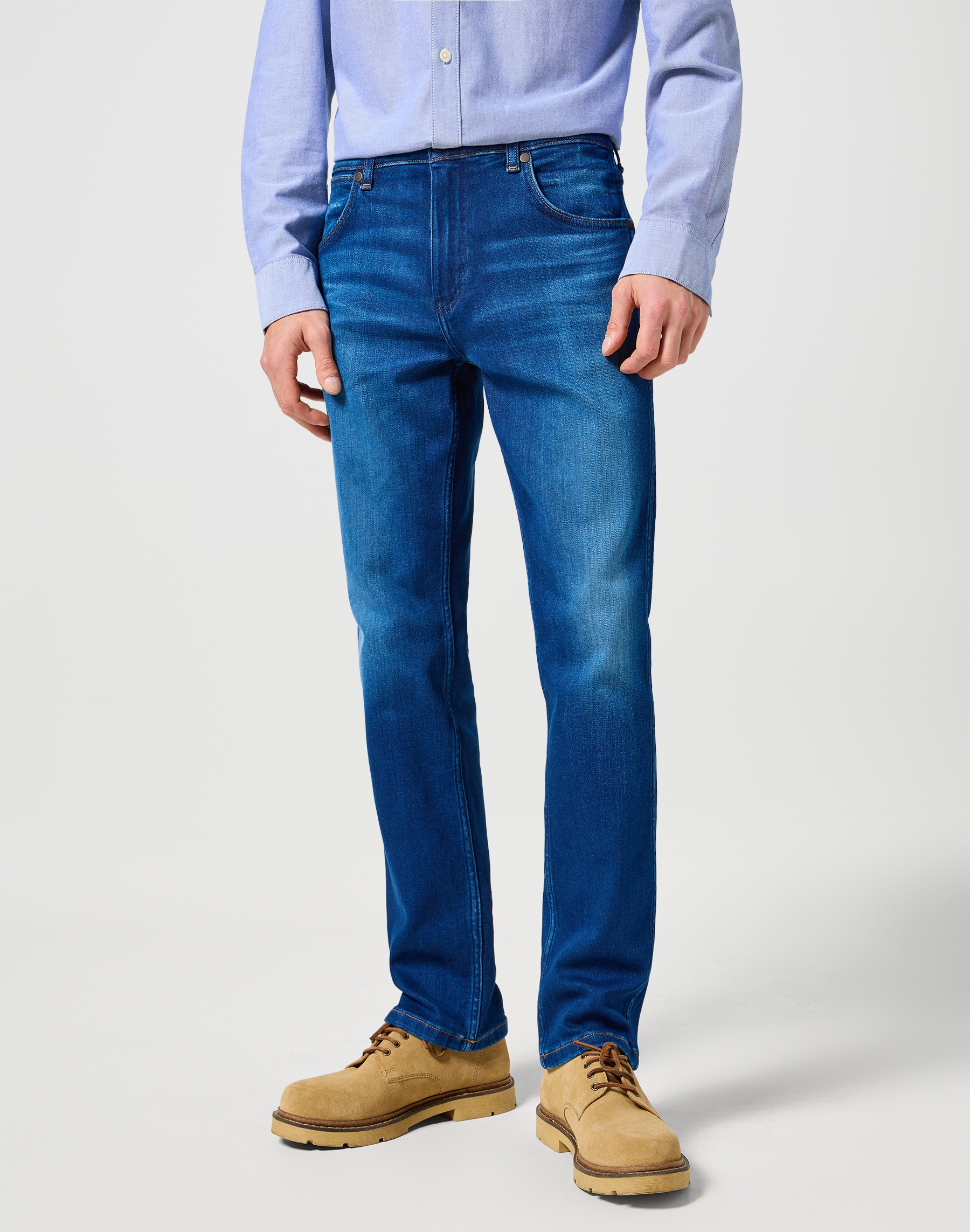 Wrangler Straight-Jeans »GREENSBORO FREE TO STRETCH«, Free to stretch material Wrangler Straight-Jeans »GREENSBORO FREE TO STRETCH«, Free to stretch material von Wrangler
