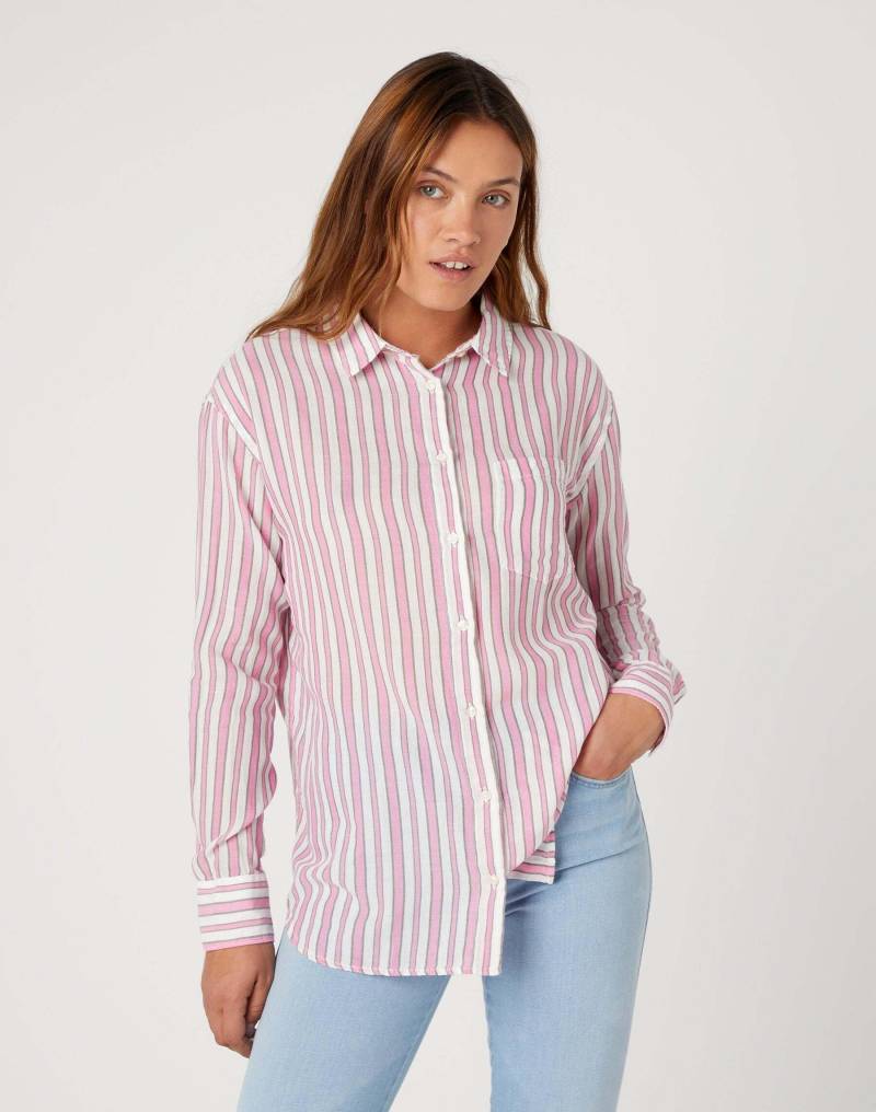 Wrangler - Blusen One Pocket Shirt, für Damen, Rosa, Größe M von Wrangler