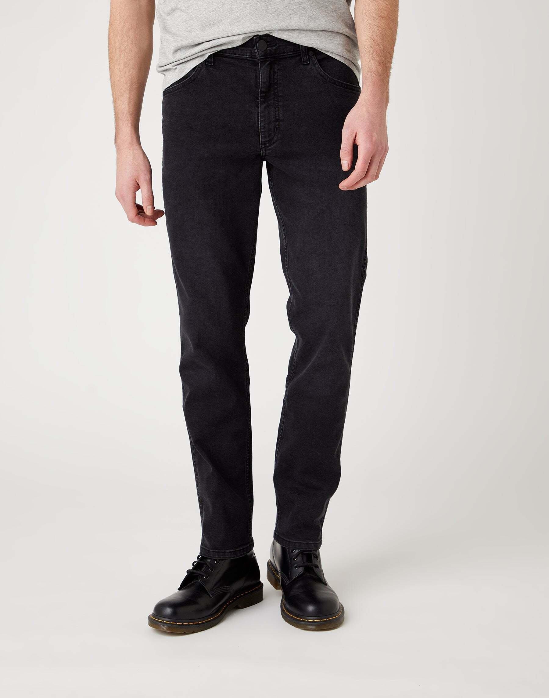 Wrangler - Jeans Straight Leg Greensboro, für Herren, Schwarz, Größe W33/L34 von Wrangler