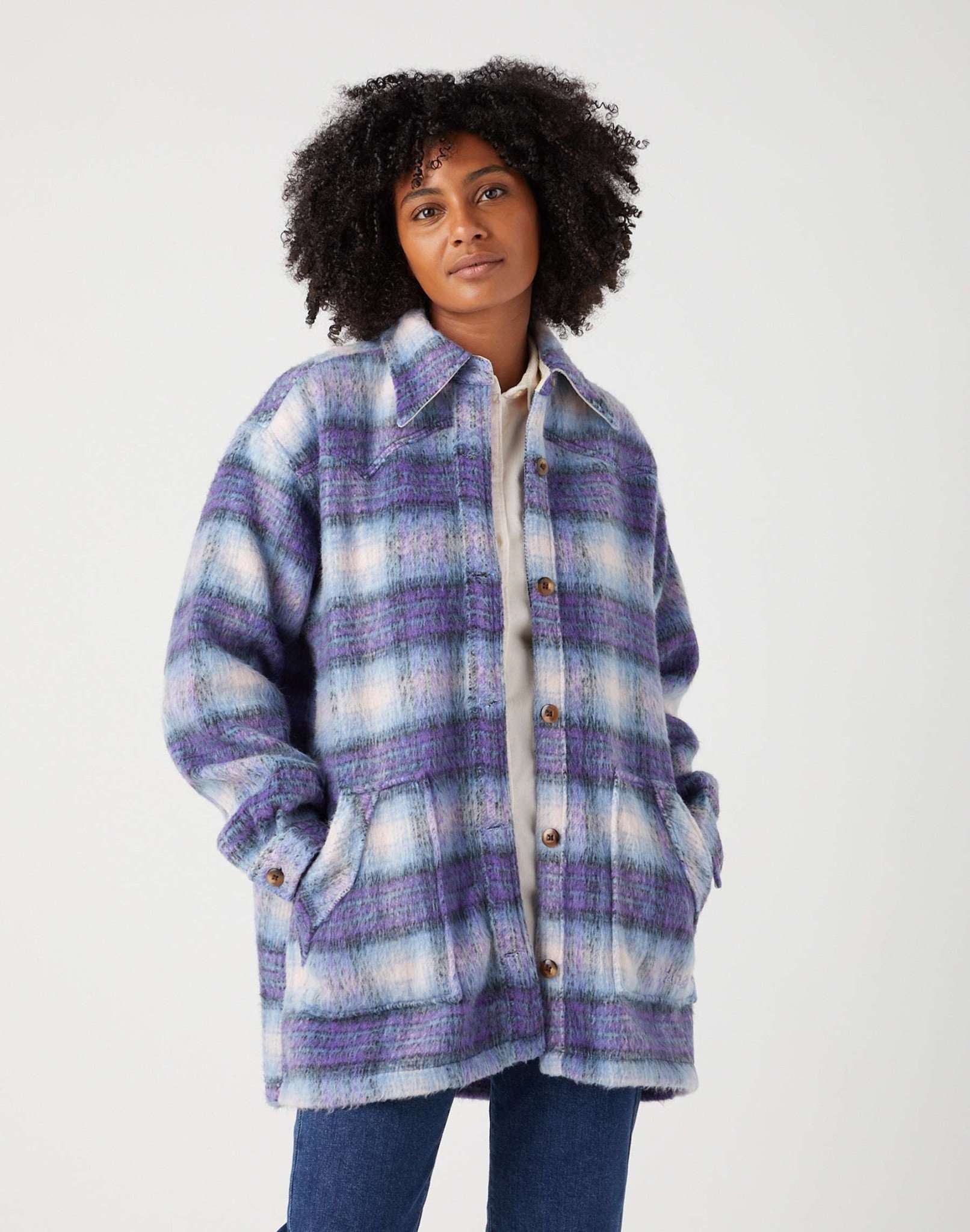 Wrangler Langjacke »Wrangler Jacken Oversized Western Jacket« Wrangler Langjacke »Wrangler Jacken Oversized Western Jacket« von Wrangler