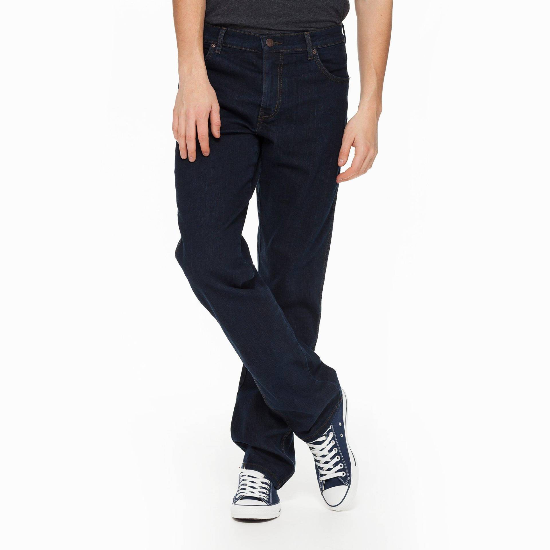 Jeans, Regular Fit Herren Blau Denim L36/W33 von Wrangler