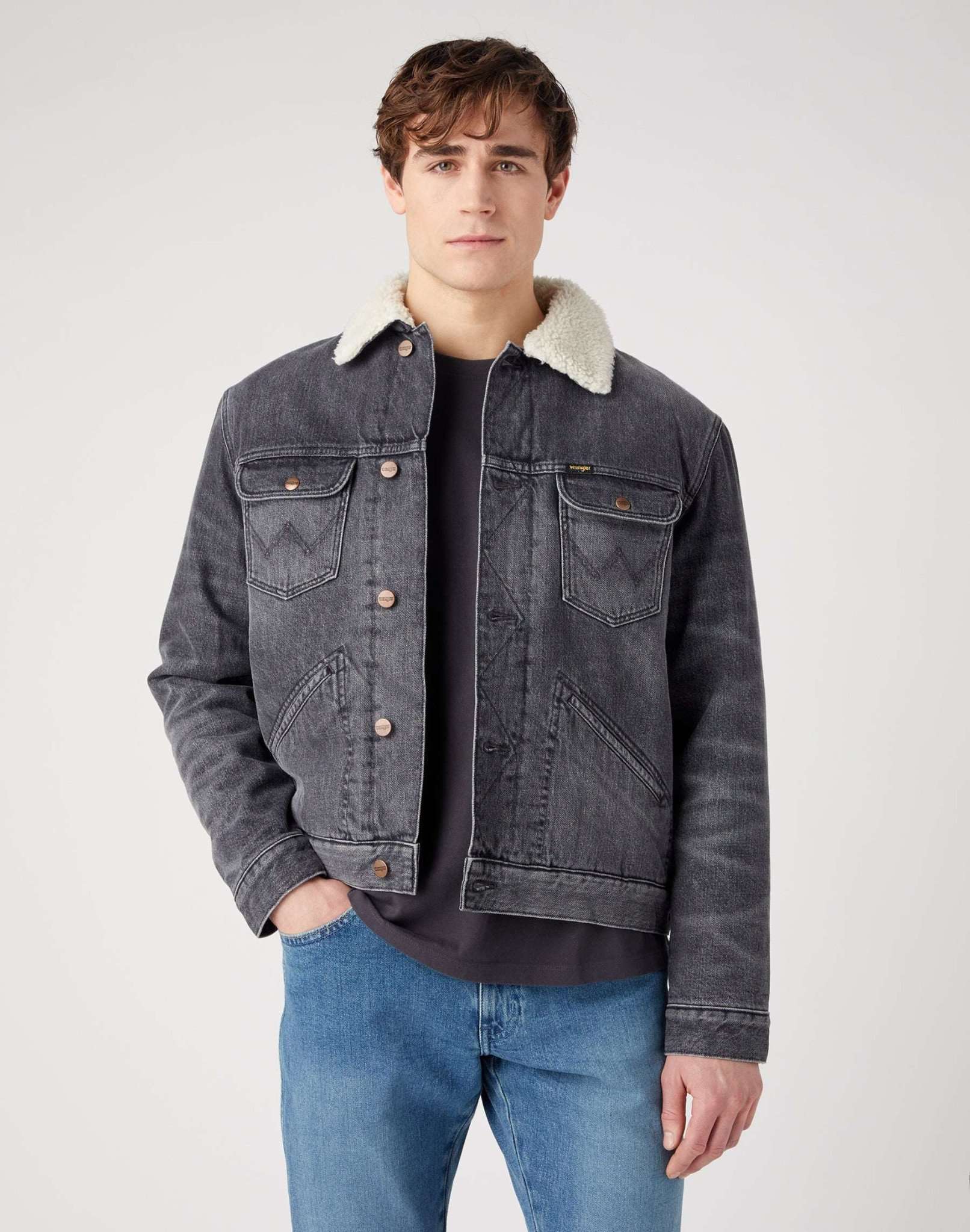 Wrangler Jeansjacke »Wrangler Jeansjacken 124MJ Sherpa« Wrangler Jeansjacke »Wrangler Jeansjacken 124MJ Sherpa« von Wrangler