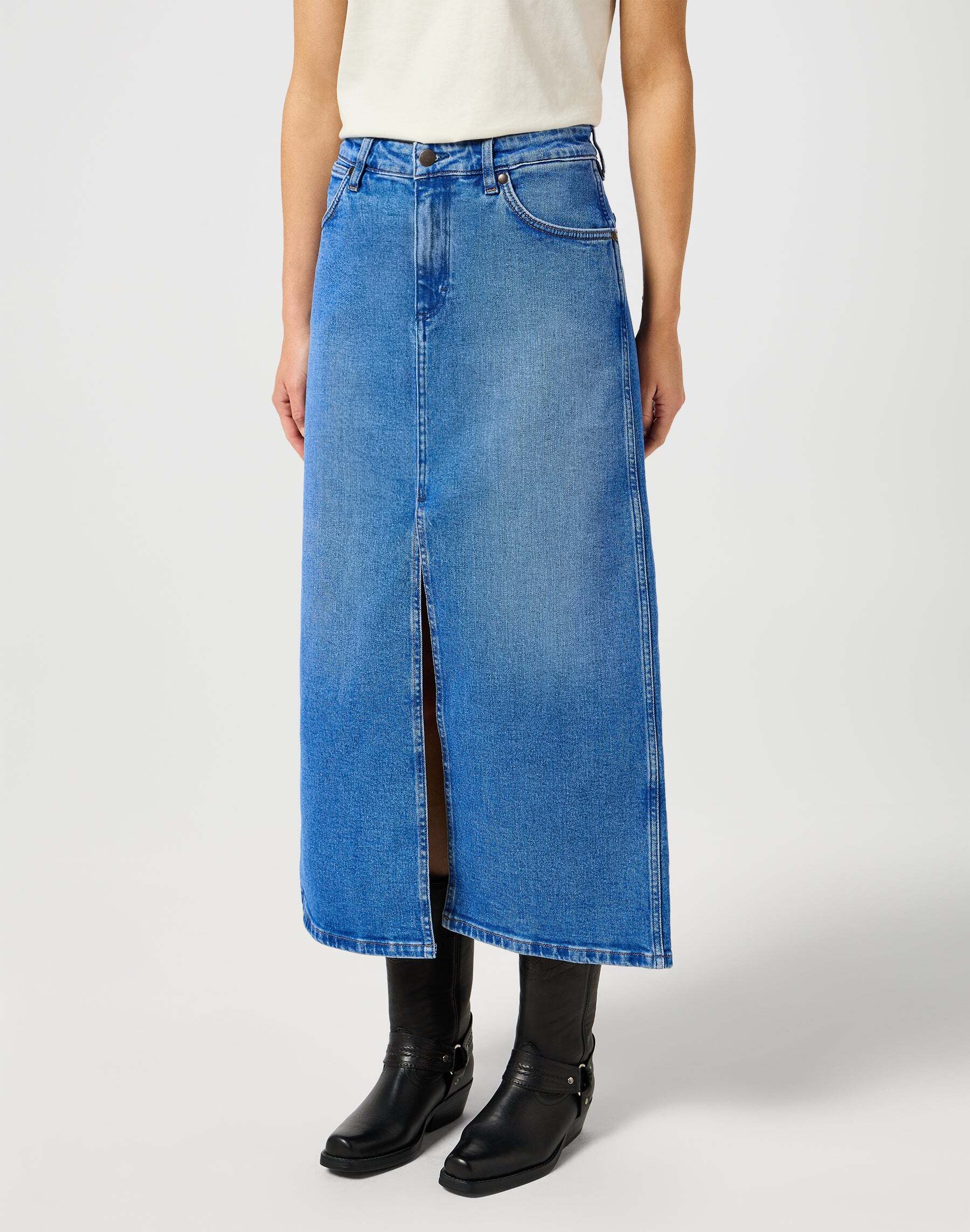 Wrangler Jeansrock »Wrangler Jeansrock Denim Maxi Skirt« von Wrangler