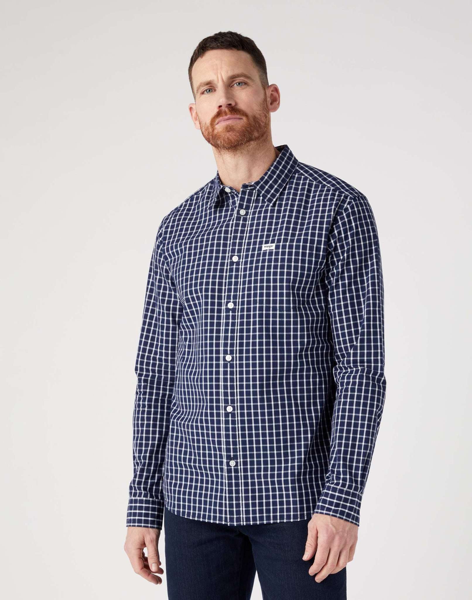 Wrangler Langarmhemd »Wrangler Hemden 1 Pocket Shirt« von Wrangler