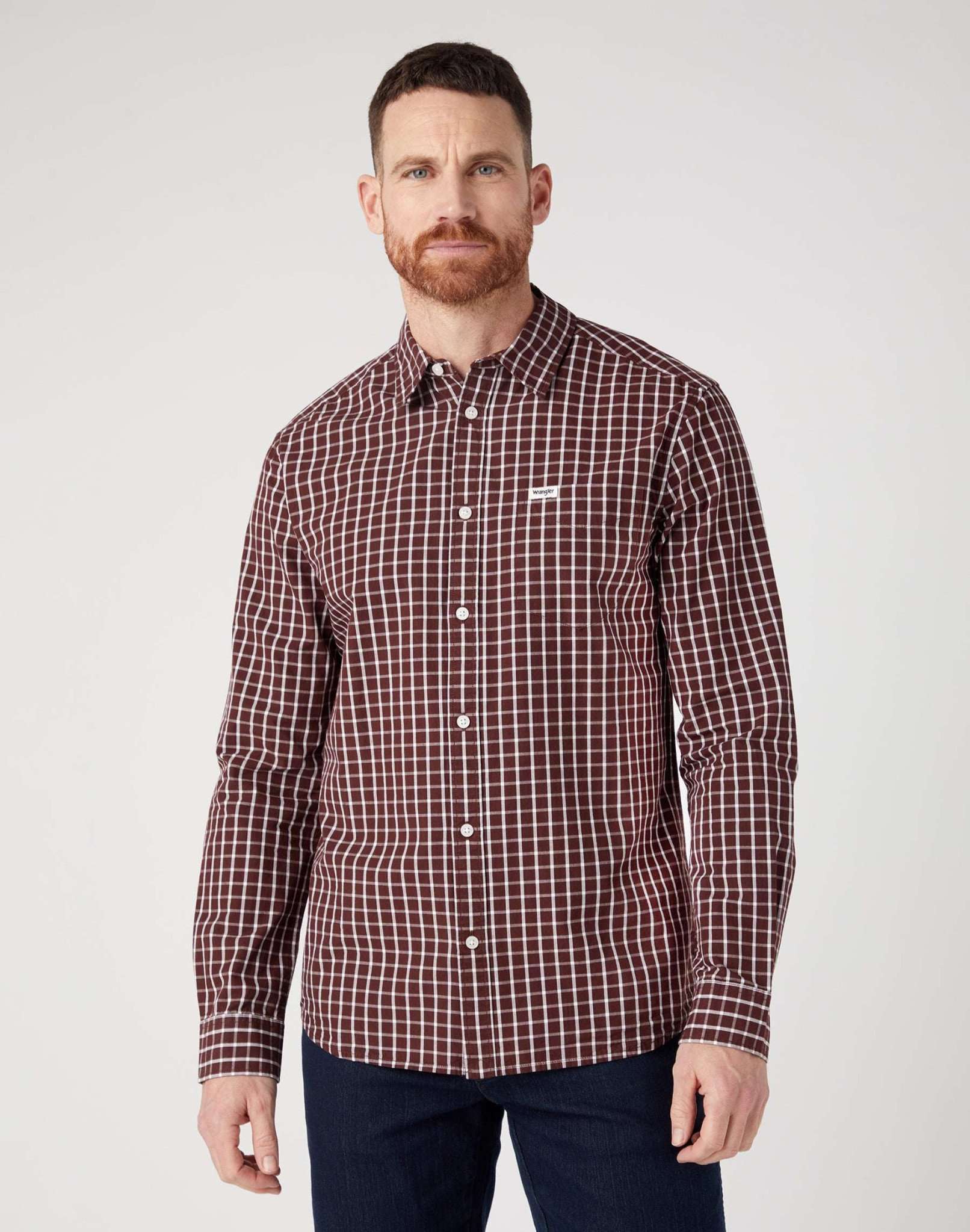 Wrangler Langarmhemd »Wrangler Hemden 1 Pocket Shirt« von Wrangler