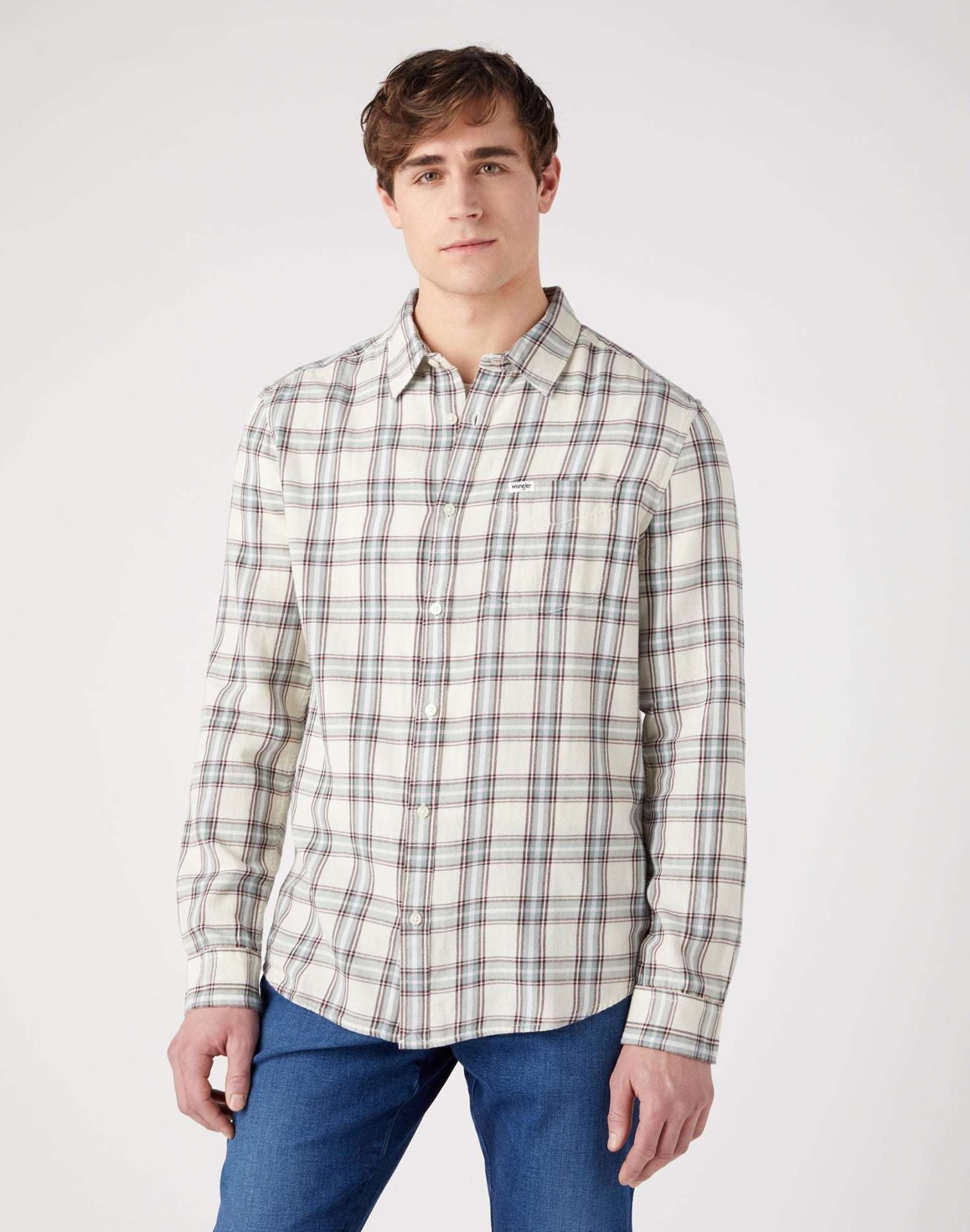 Wrangler Langarmhemd »Wrangler Hemden 1 Pocket Shirt« von Wrangler