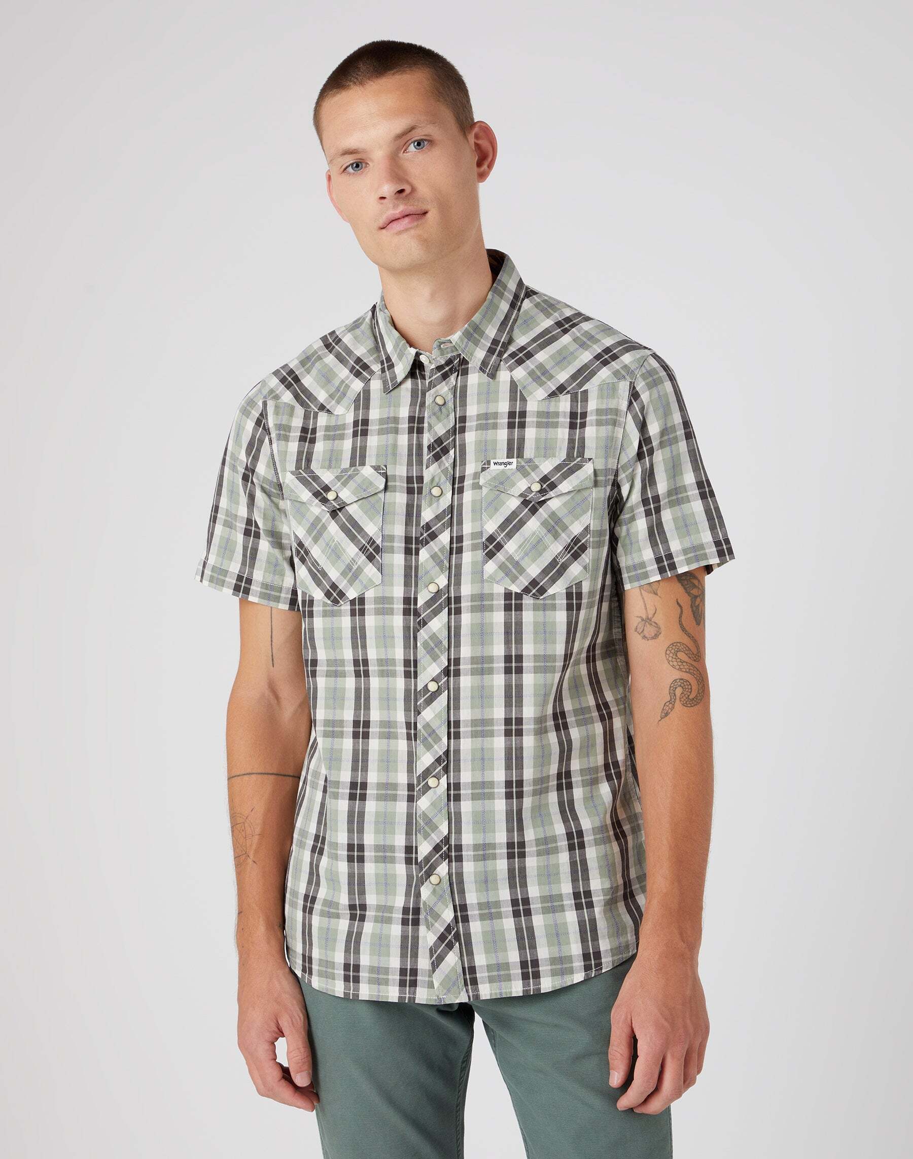 Wrangler Kurzarmhemd »Wrangler Hemden Kurzarm Western Shirt« Wrangler Kurzarmhemd »Wrangler Hemden Kurzarm Western Shirt« von Wrangler