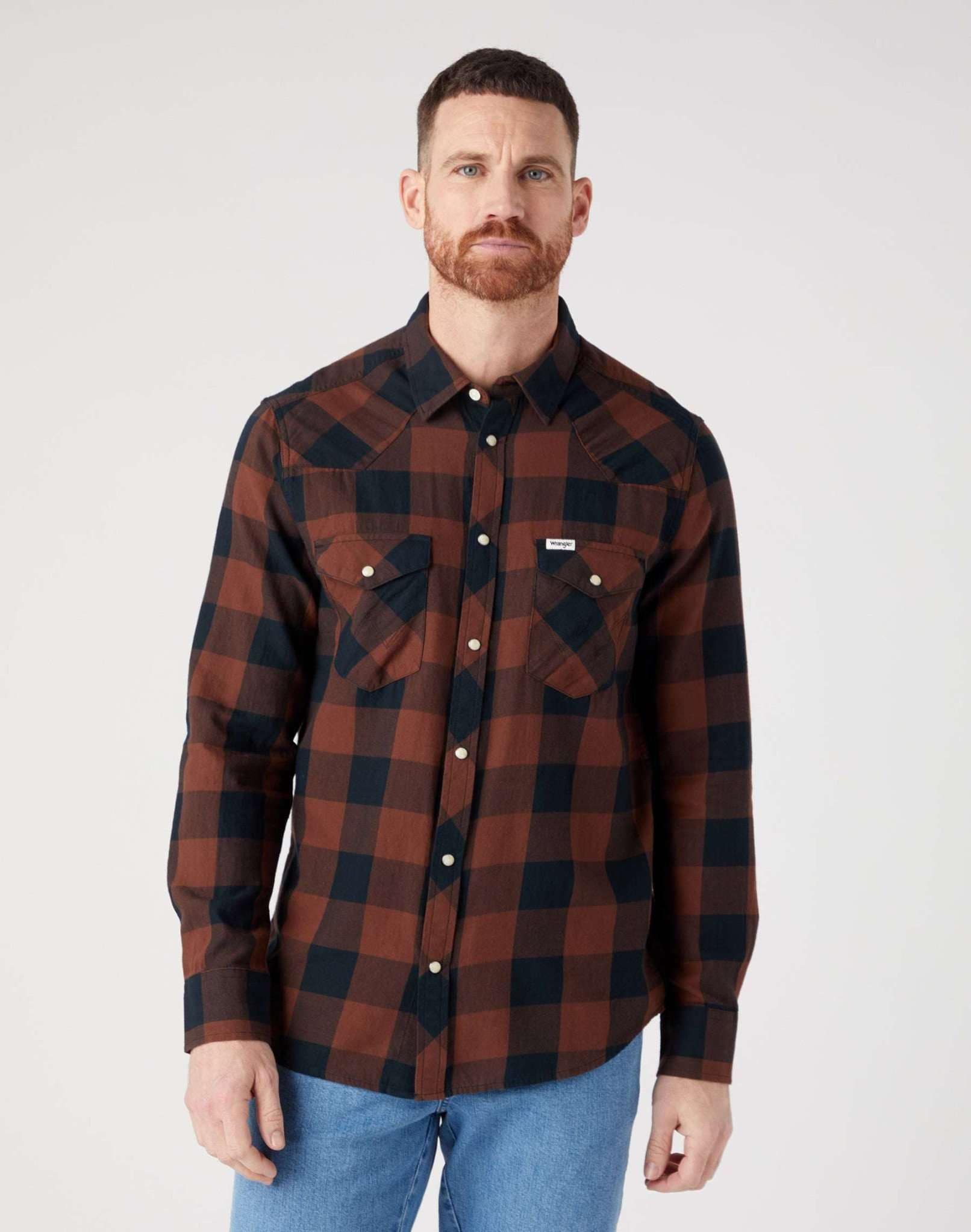 Wrangler Langarmhemd »Wrangler Jeanshemden 27MW« von Wrangler