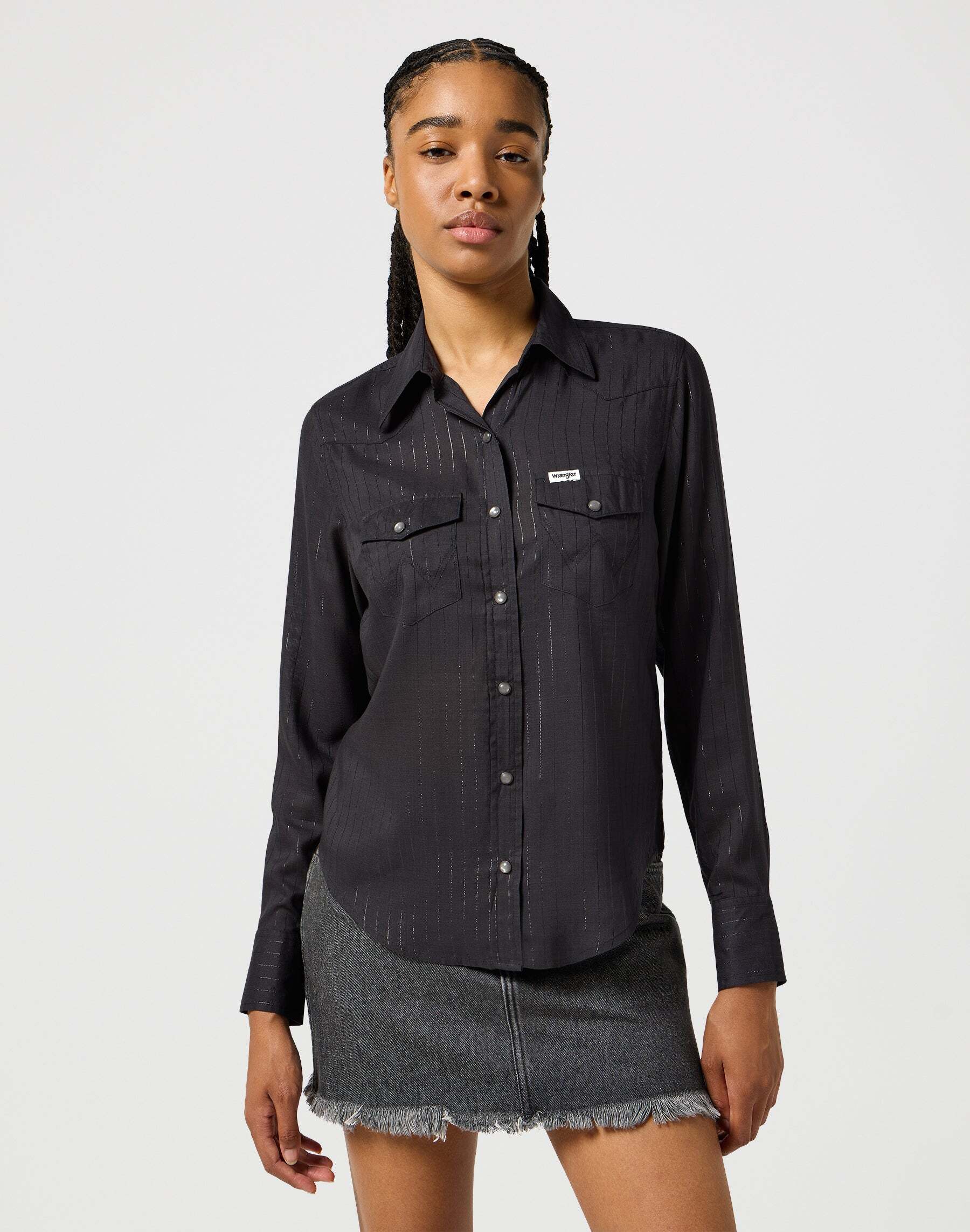 Wrangler Langarmbluse »Wrangler Langarmbluse Slim Western Shirt« Wrangler Langarmbluse »Wrangler Langarmbluse Slim Western Shirt« von Wrangler