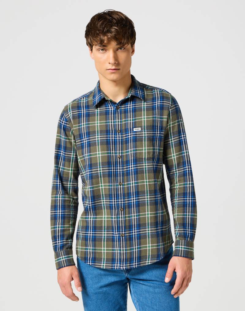 Wrangler Langarmhemd »1 PKT SHIRT«, mit Karomuster von Wrangler