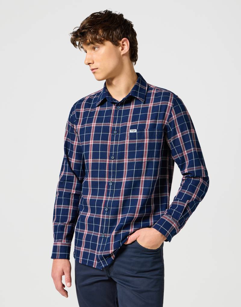 Wrangler Langarmhemd »1 PKT SHIRT«, mit Karomuster von Wrangler