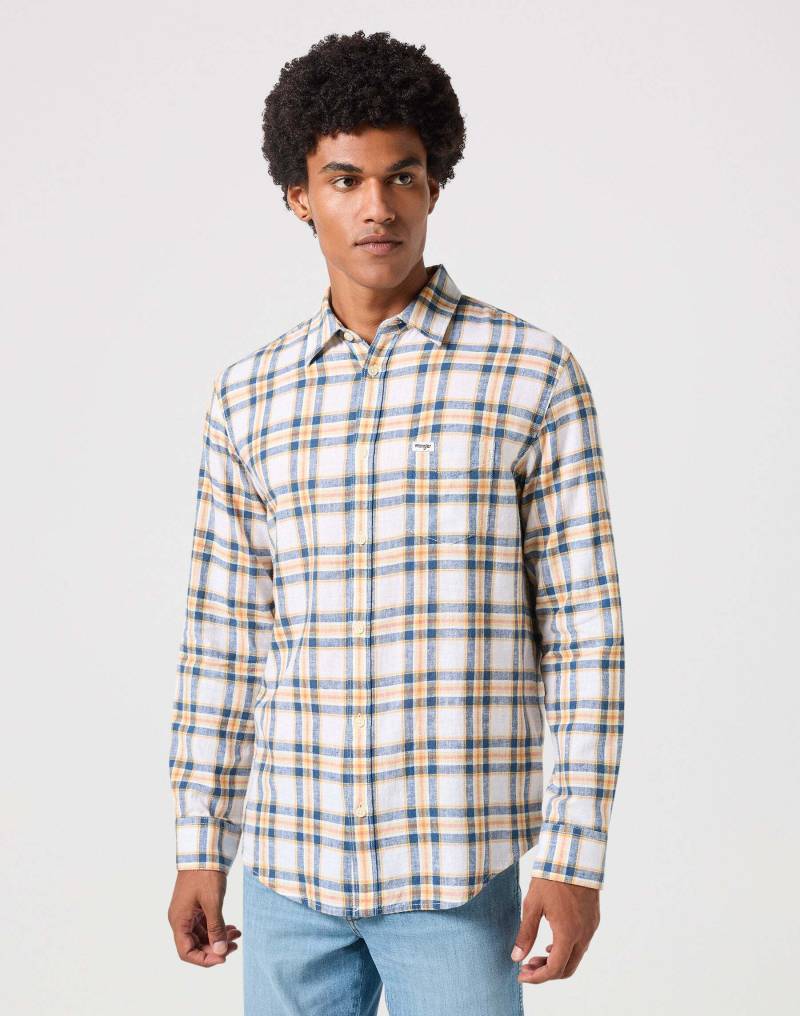 Wrangler Langarmhemd »Wrangler Hemden Langarm One Pocket Shirt« von Wrangler