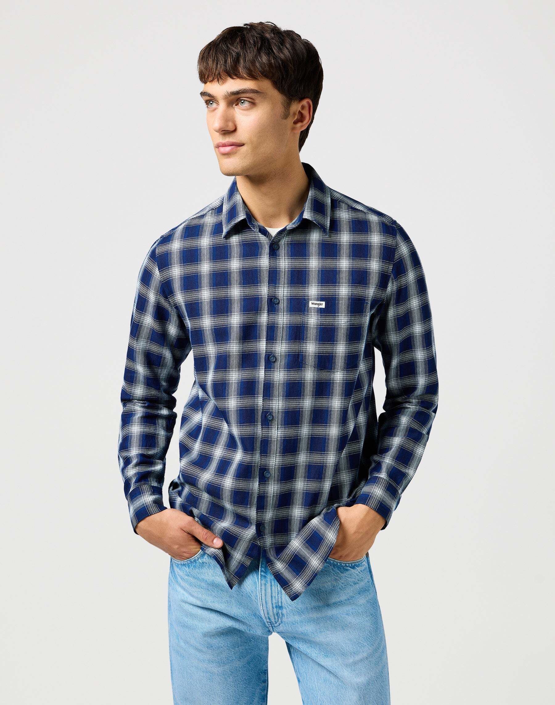 Wrangler Langarmhemd »Wrangler Langarmhemd 1 Pkt Shirt« Wrangler Langarmhemd »Wrangler Langarmhemd 1 Pkt Shirt« von Wrangler