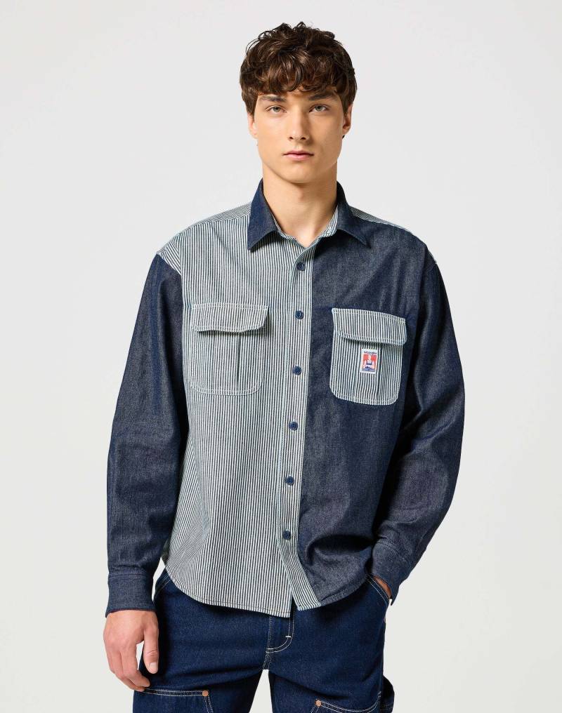 Wrangler Langarmhemd »Wrangler Langarmhemd Casey Colorblock Shirt« von Wrangler